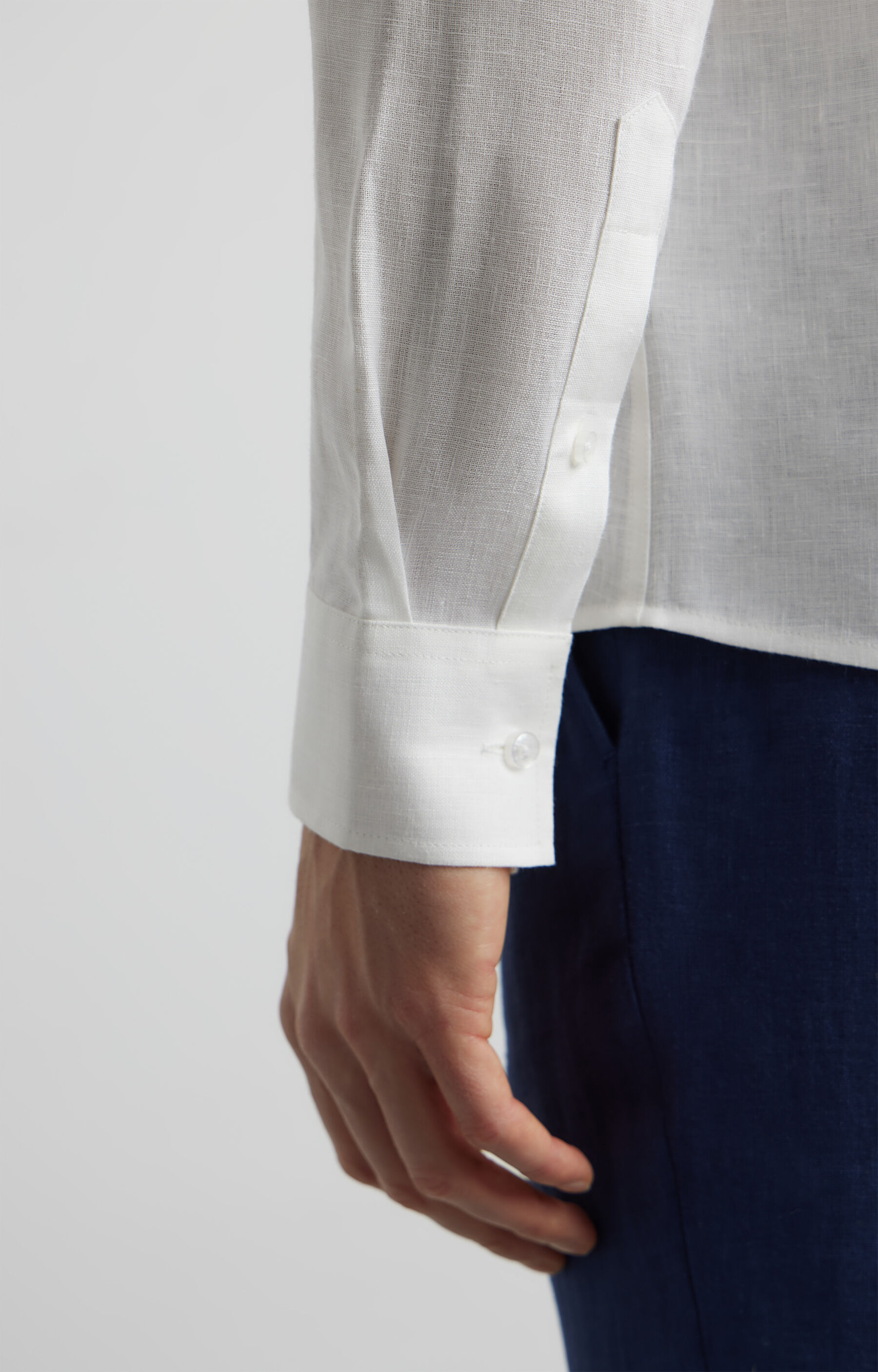 Lniana koszula regular - 6