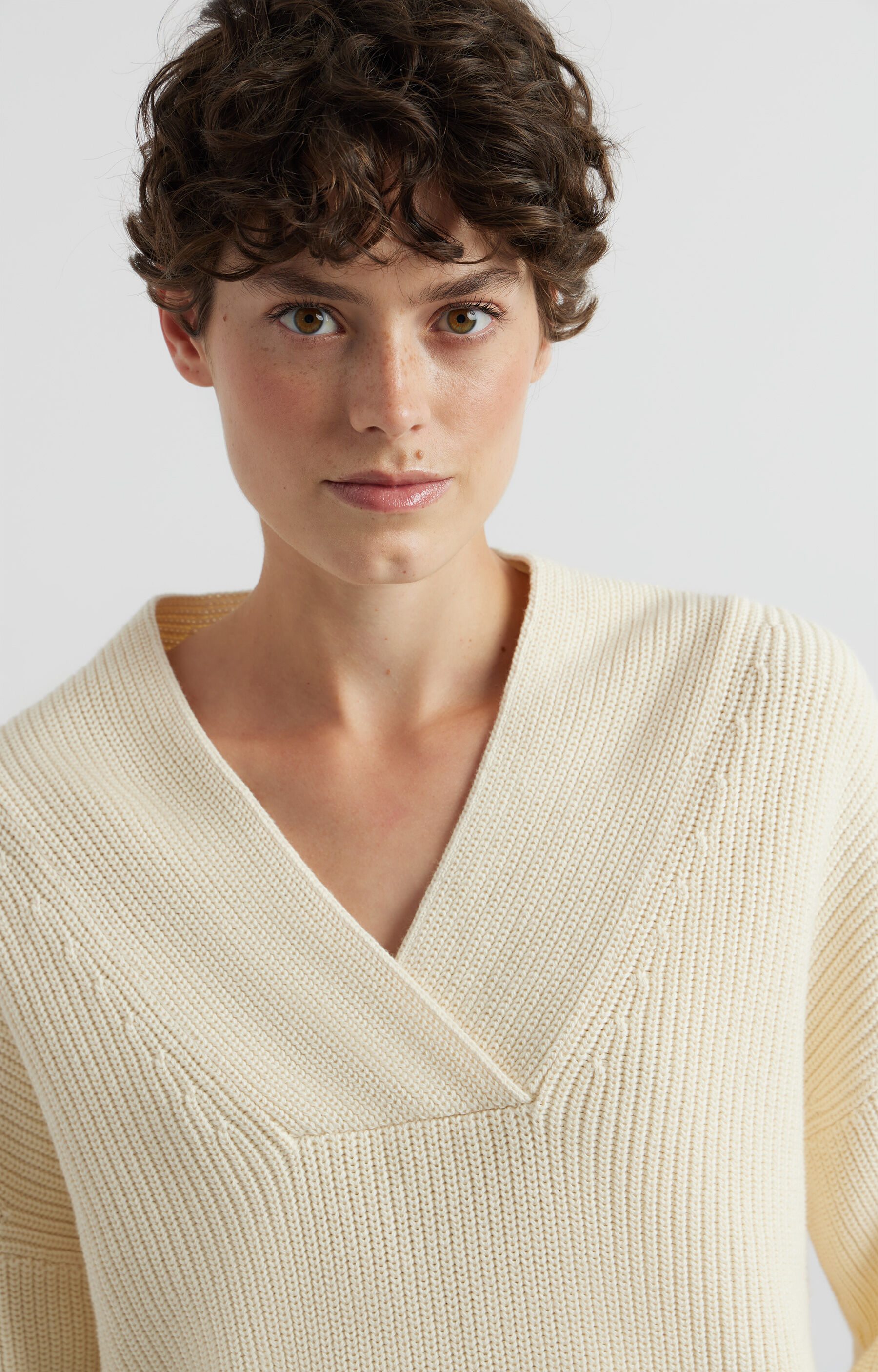 Sweter v-neck - 5