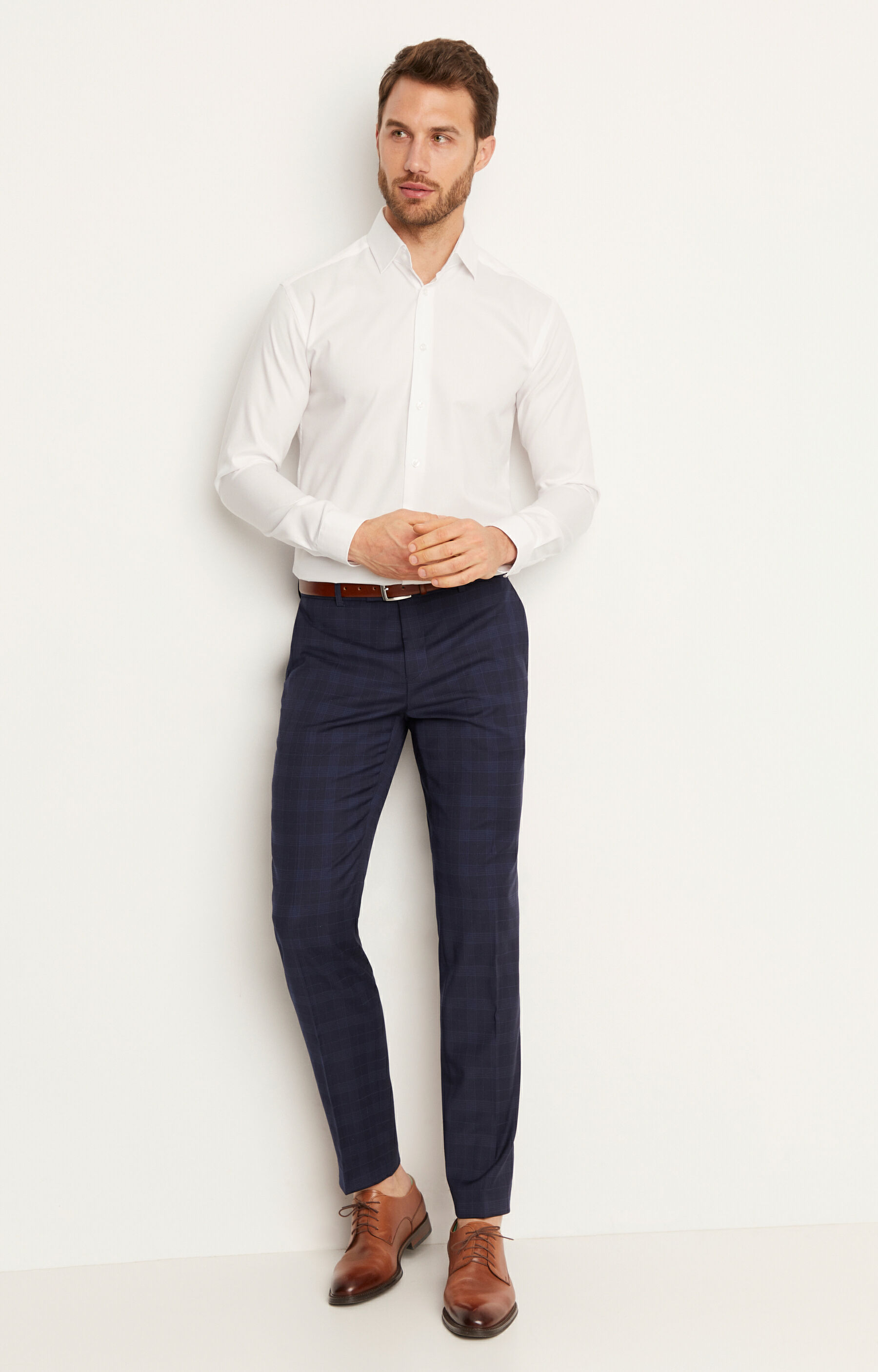 Koszula slim fit w prążek