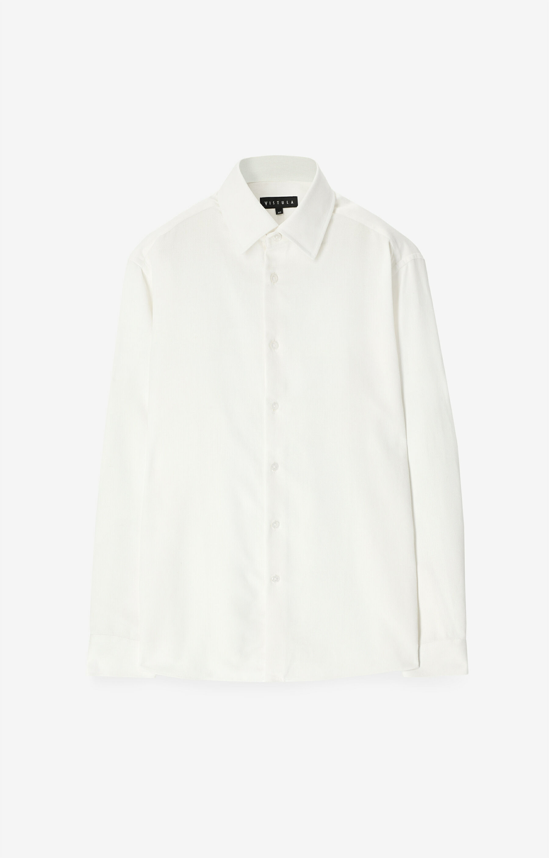 Koszula slim fit z dodatkiem lnu - 2