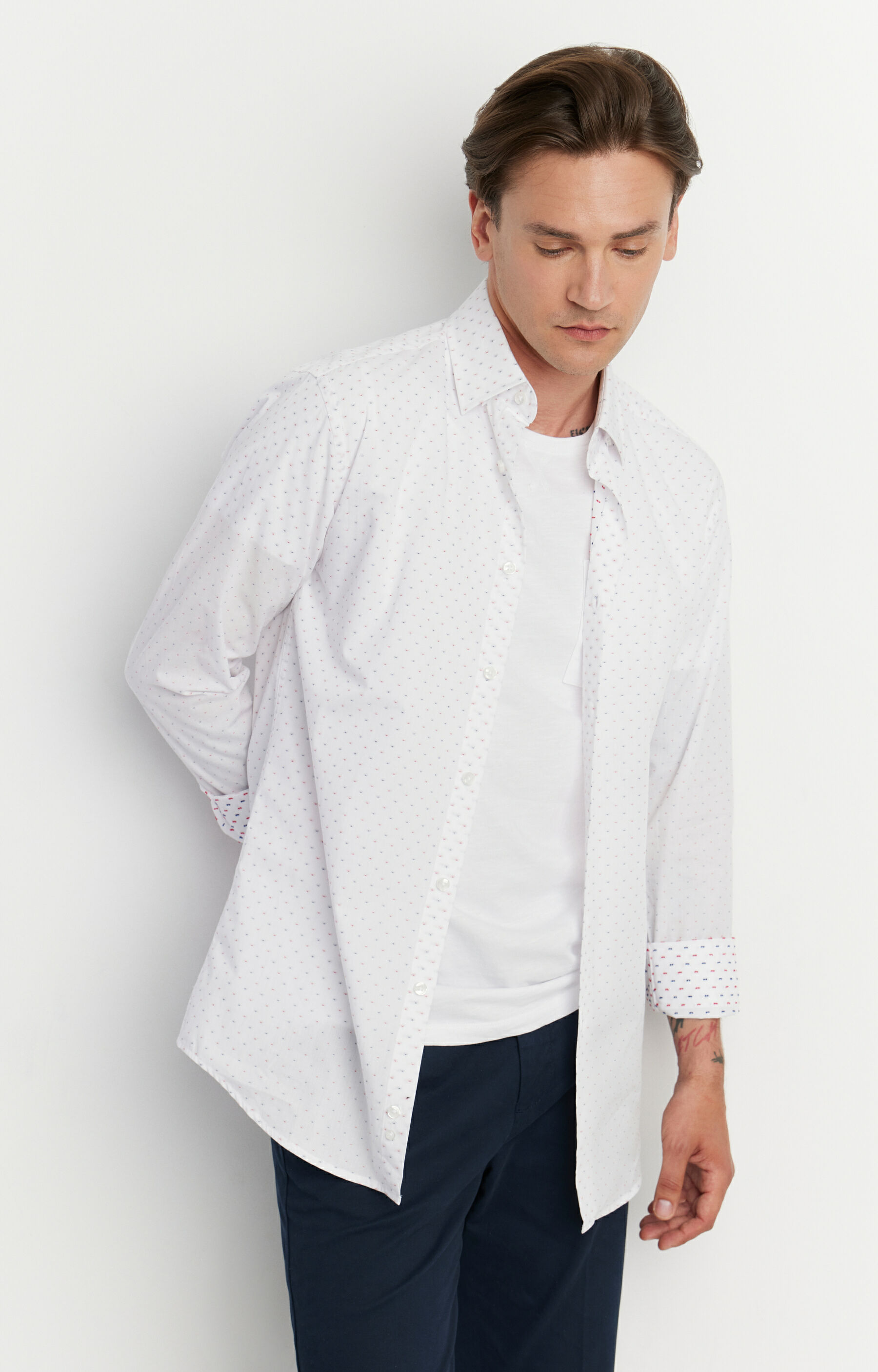 Elegancka koszula w mikrowzór - 4