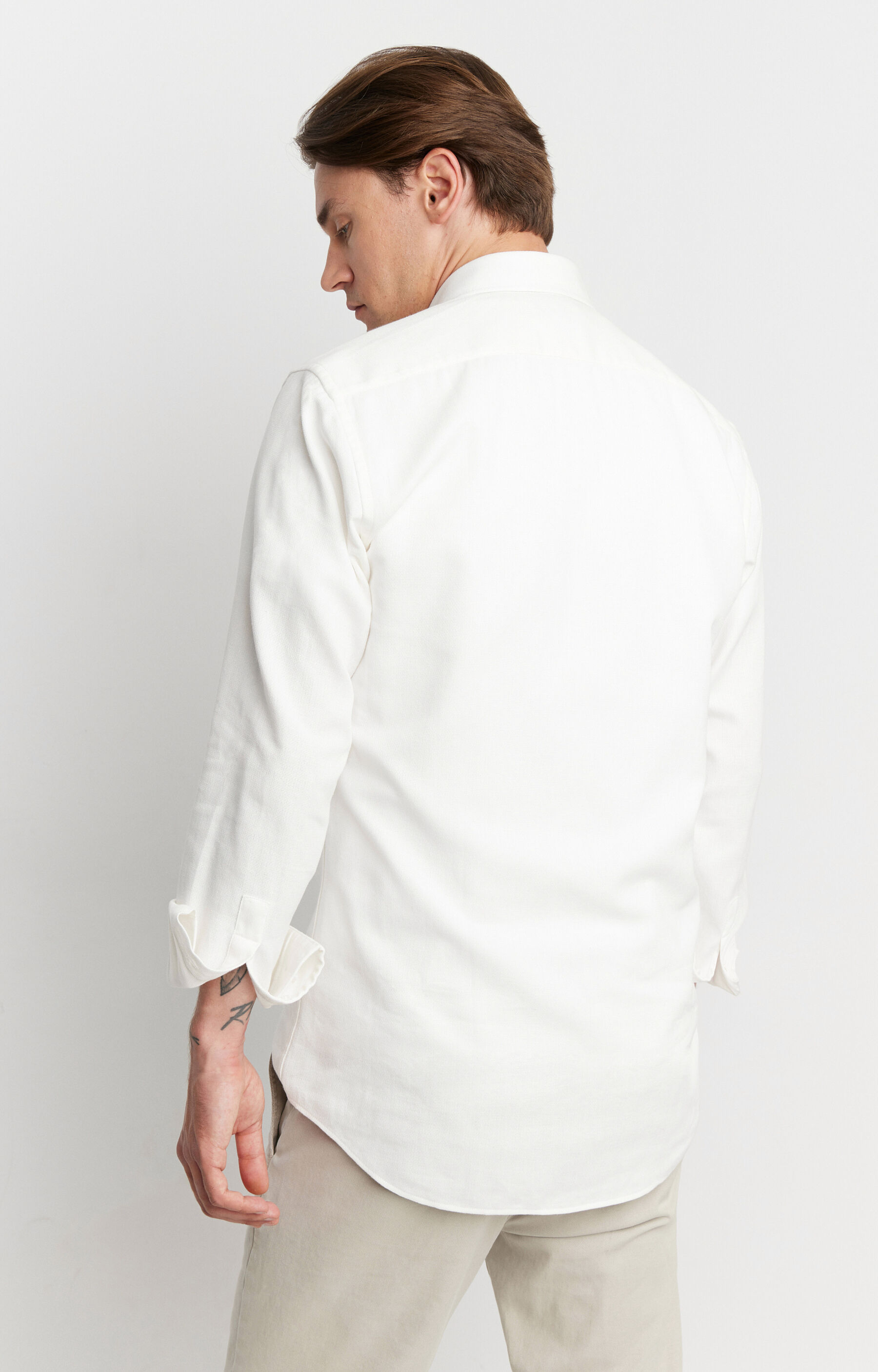 Koszula slim fit z dodatkiem lnu - 5