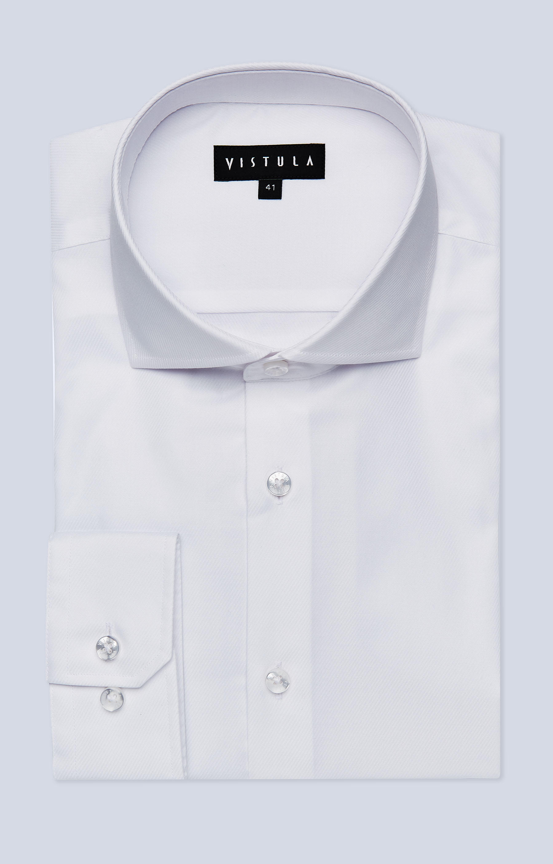 Luźna koszula w prążki z włoskim kołnierzem