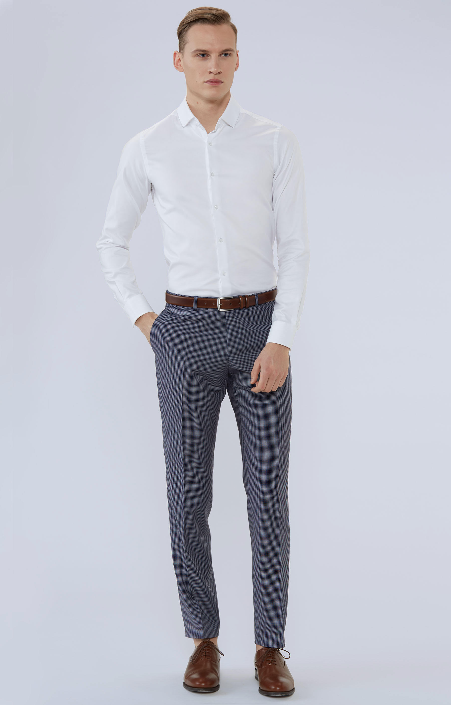 Klasyczna koszula z włoskim kołnierzem