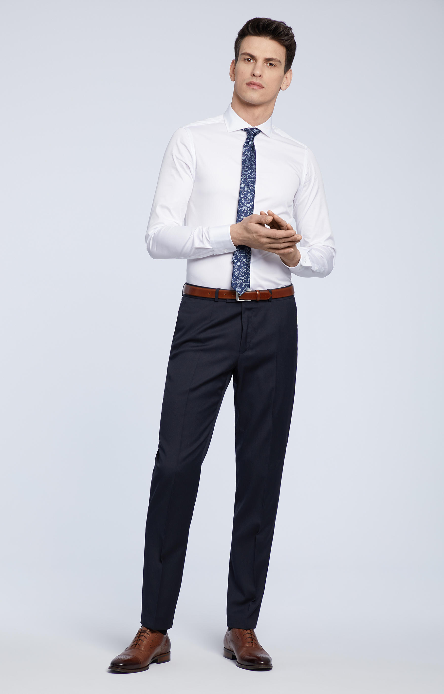 Koszula super slim z bawełny Two Ply - 3