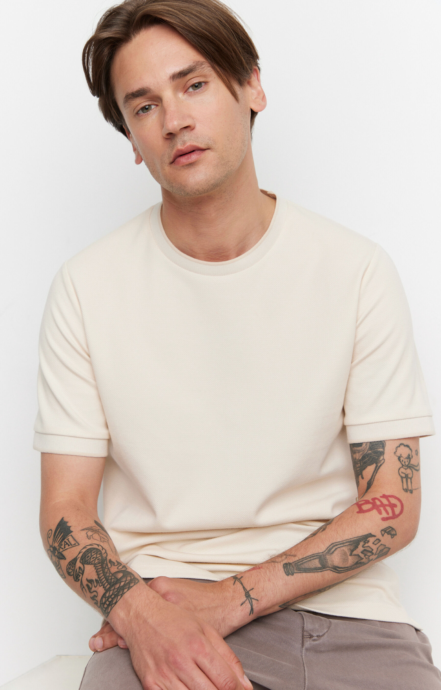 T-shirt w mikrowzór