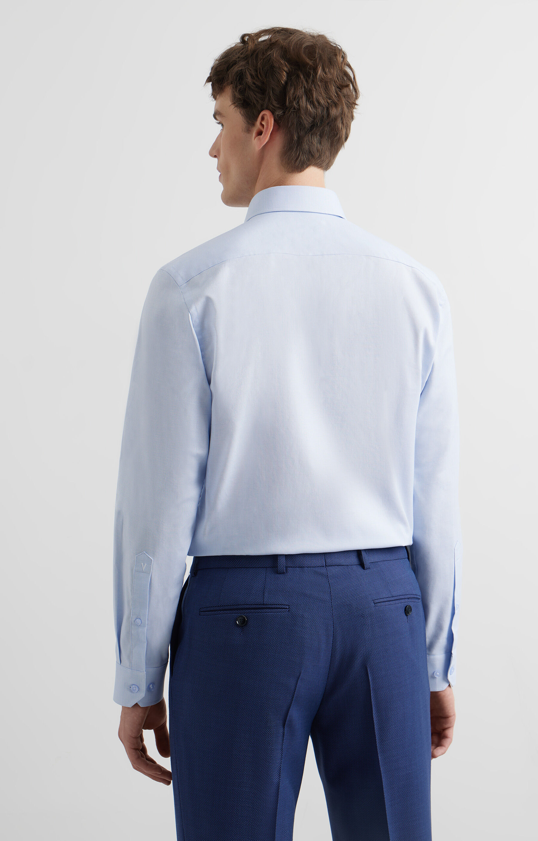 Koszula slim w mikrowzór - 4