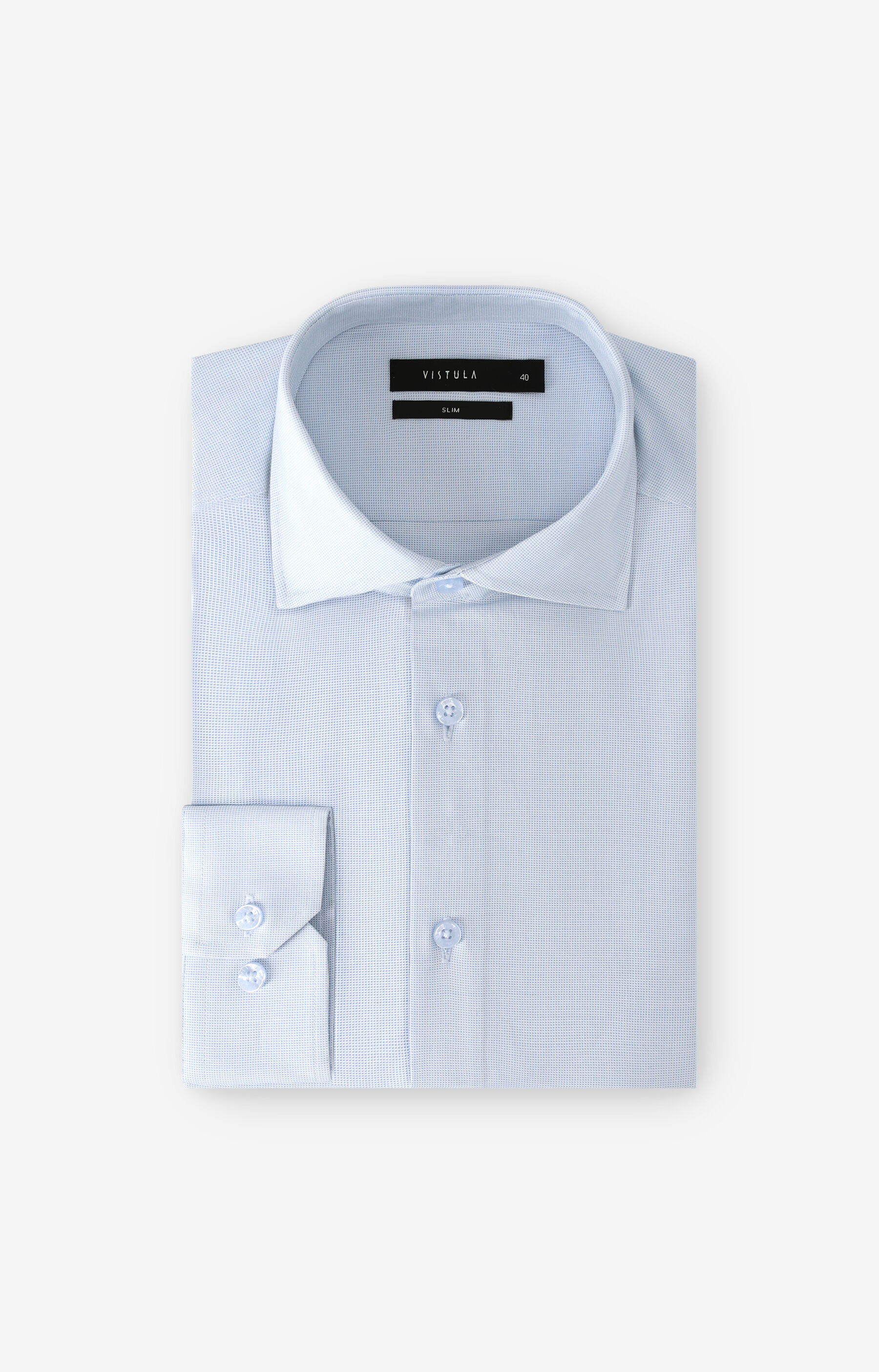 Koszula slim w mikrowzór - 2