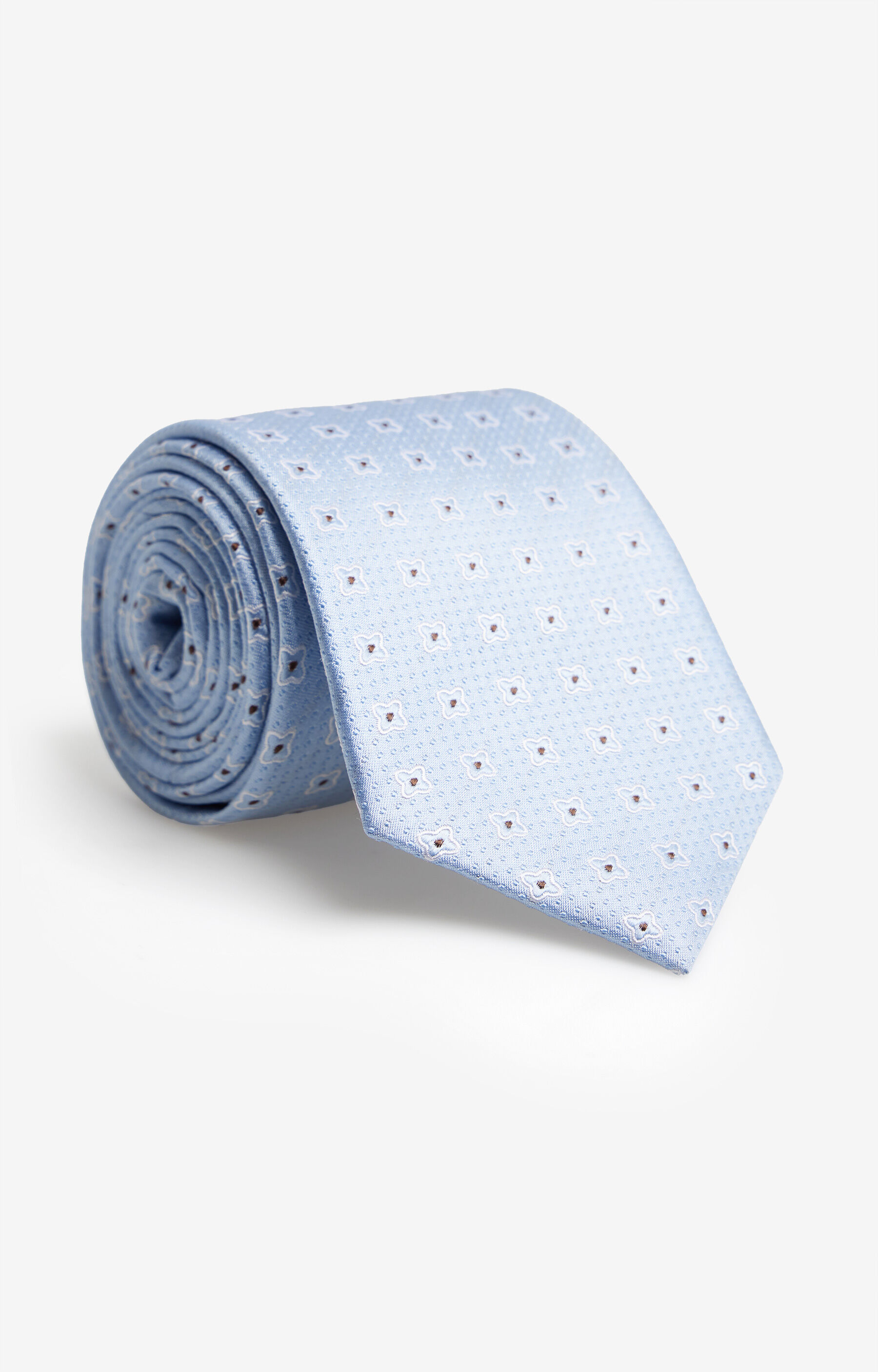 Jedwabny krawat w mikrowzór