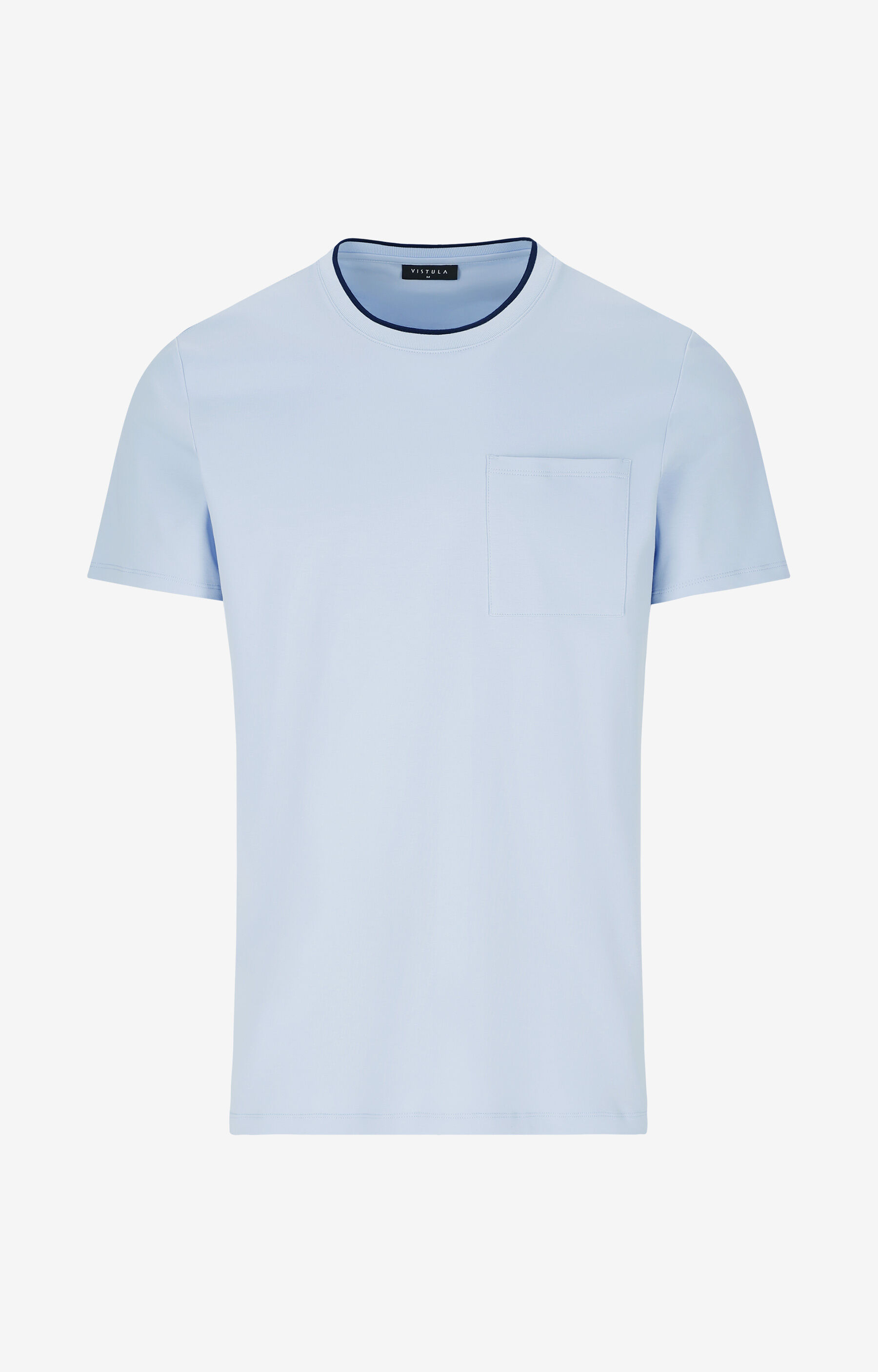 T-shirt round neck z kieszonką - 2