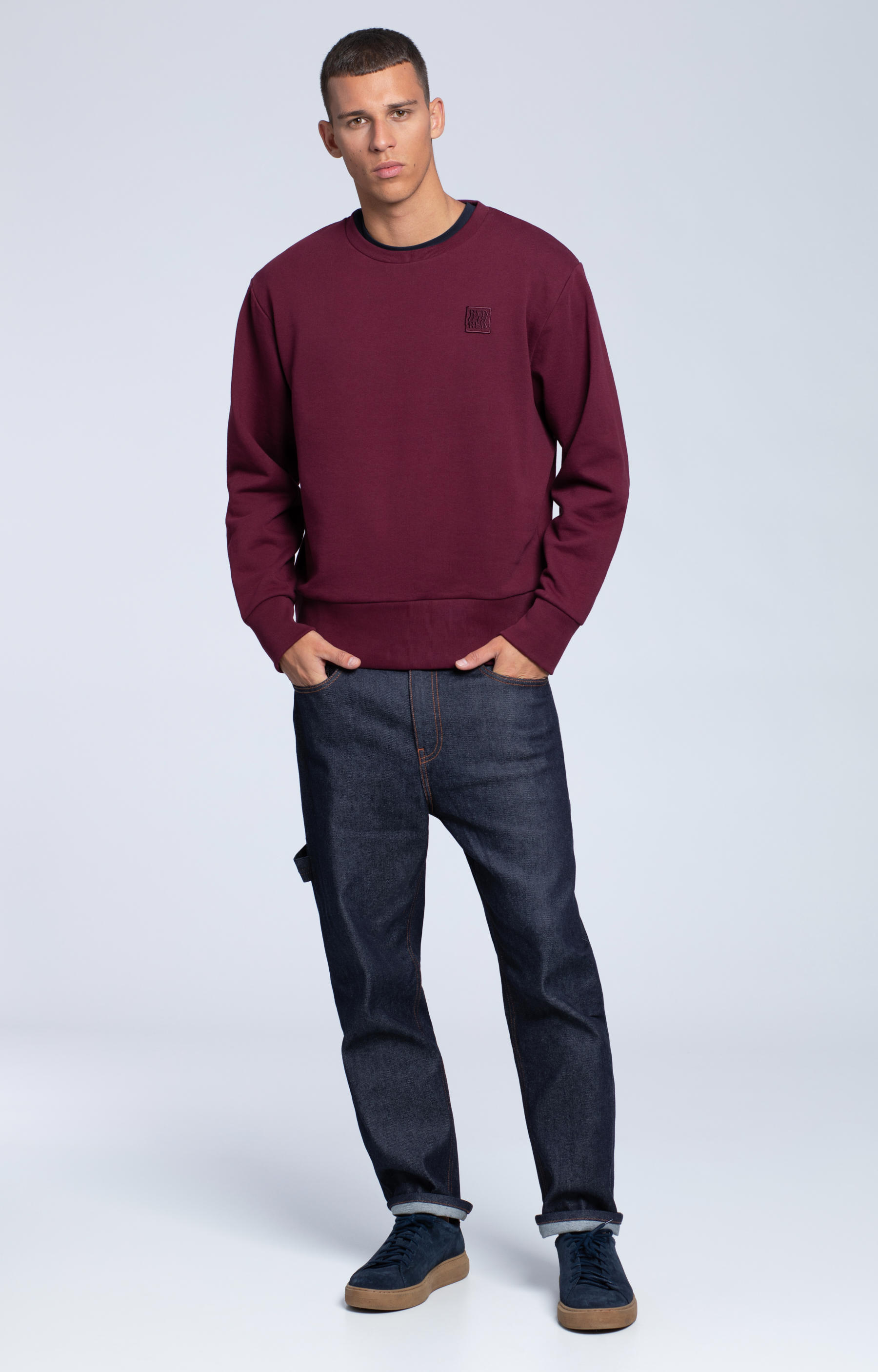 Bluza crewneck z haftem