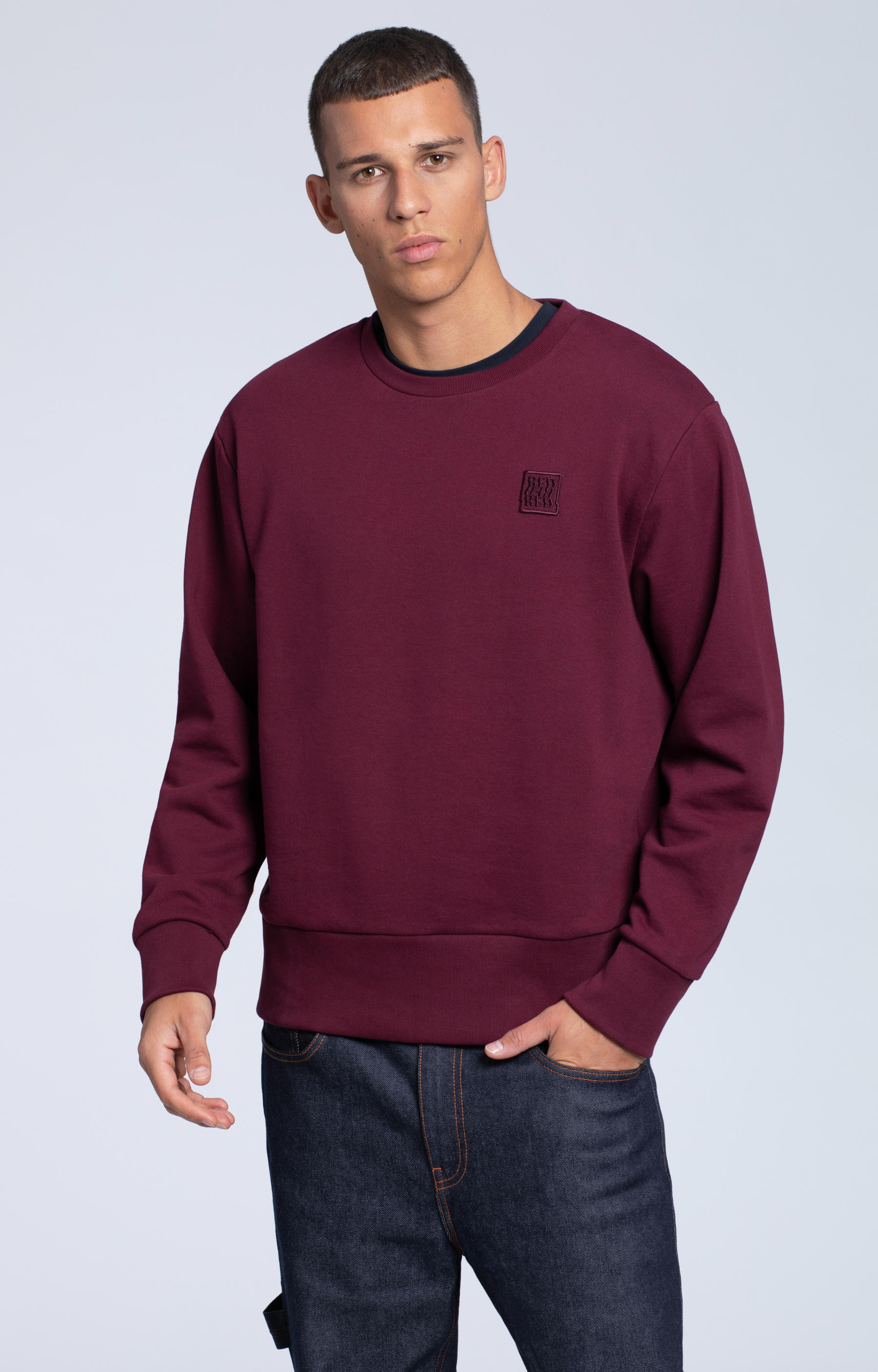 Bluza crewneck z haftem - 2