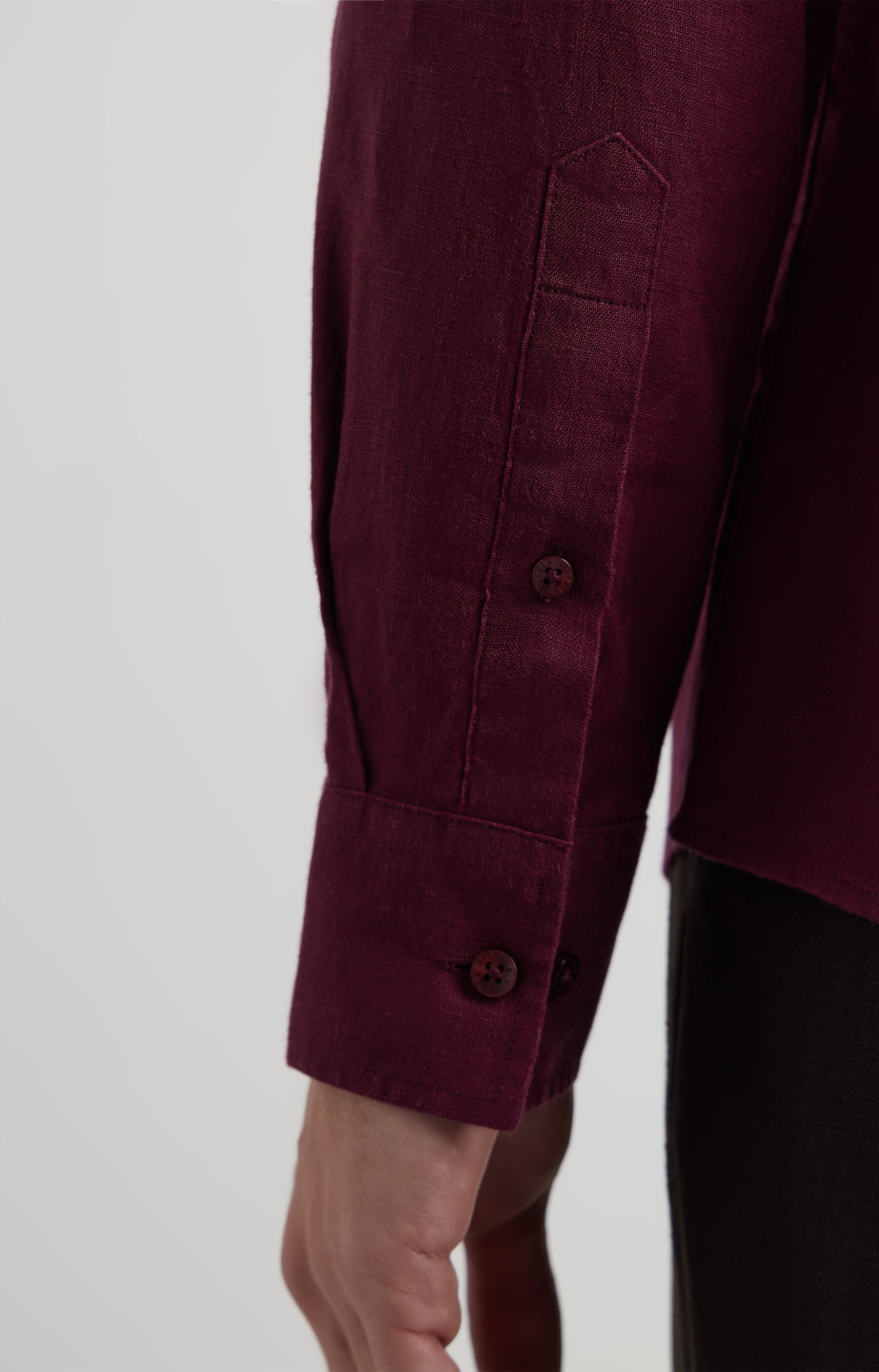 Lniana koszula regular - 5