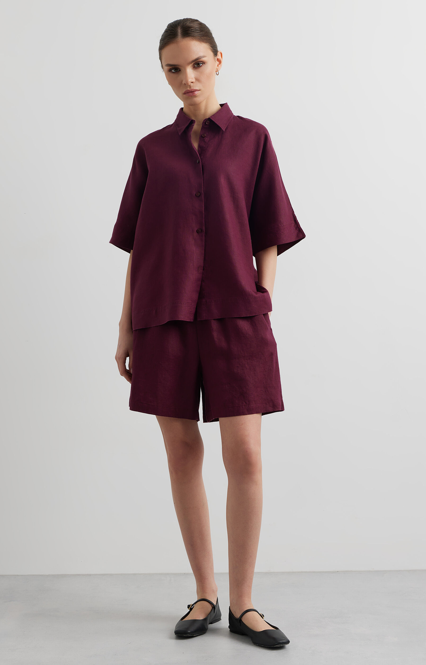 Lniana koszula regular - 3