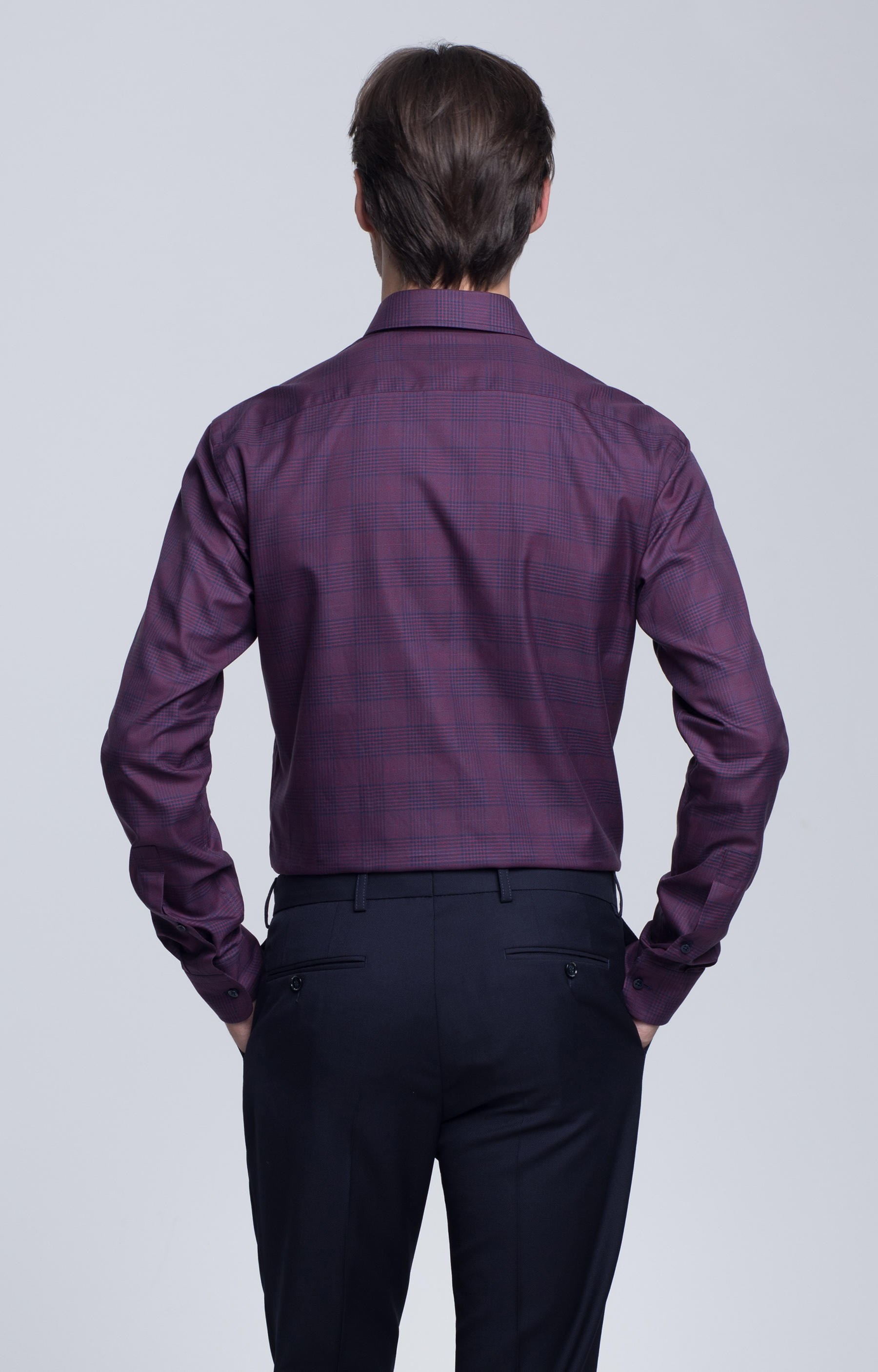 Koszula w kratę, kołnierz kryte button-down - 3