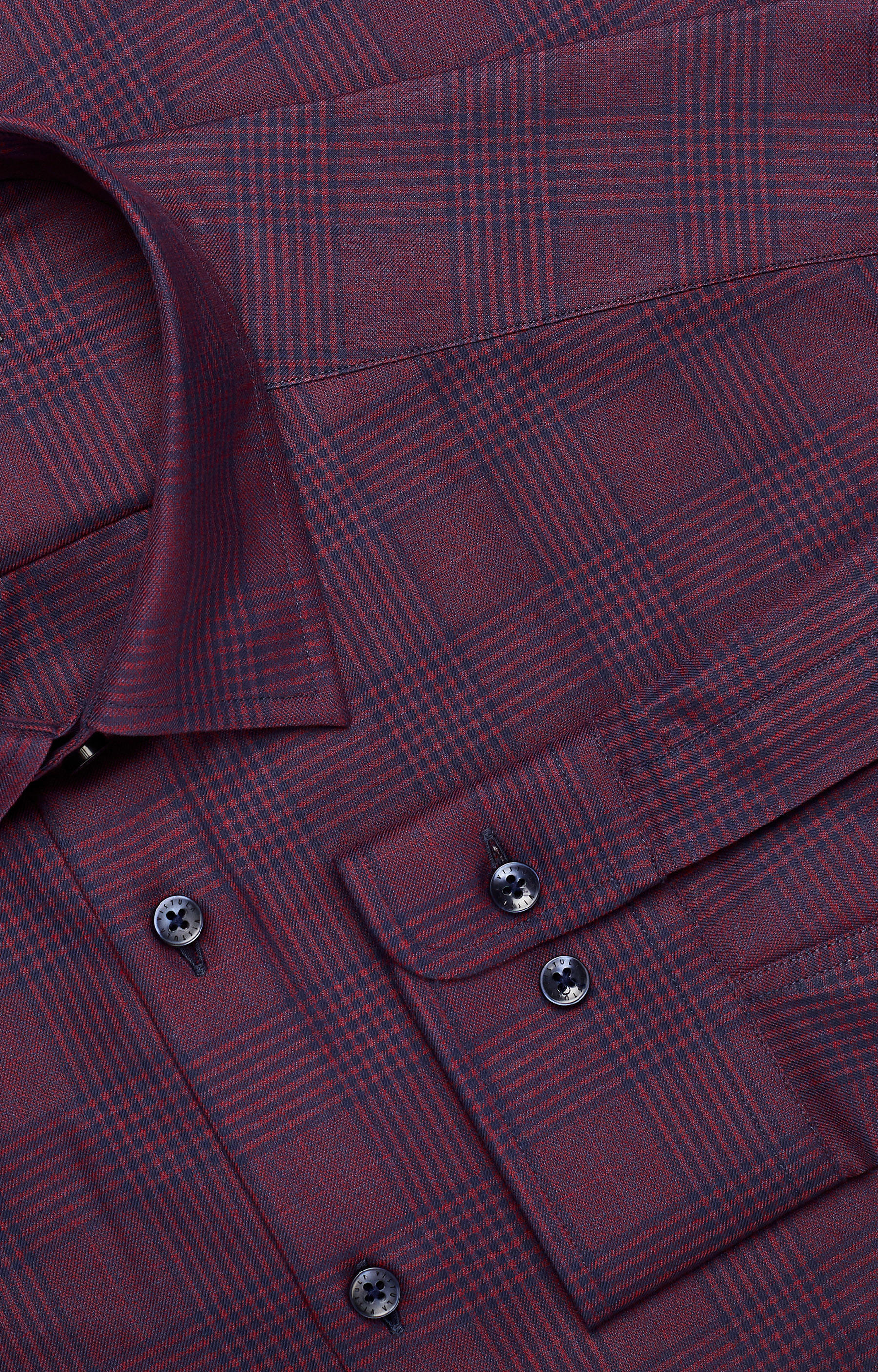 Koszula w kratę, kołnierz kryte button-down - 5