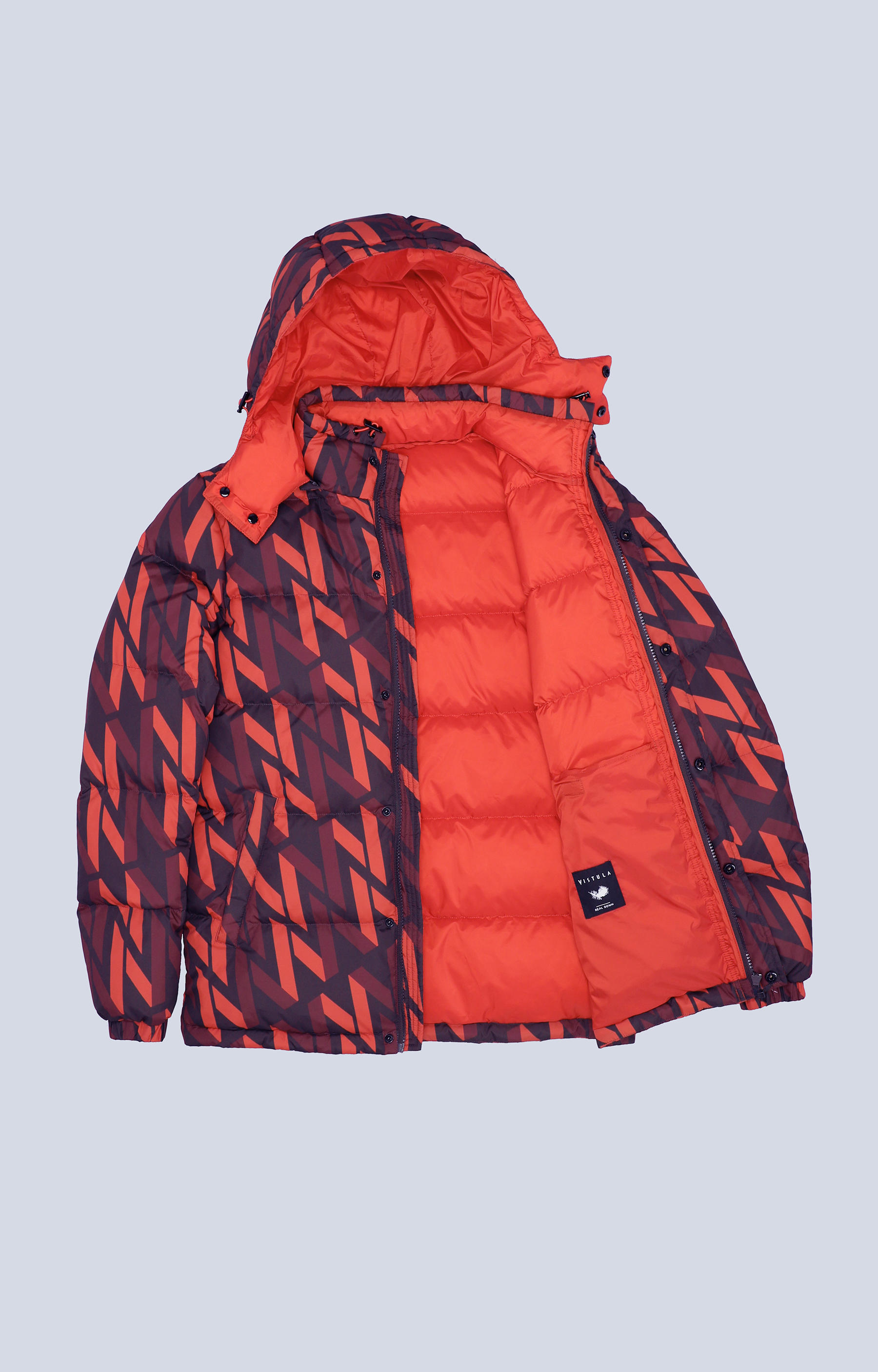 Puchowa, pikowana kurtka z monogramem - 4