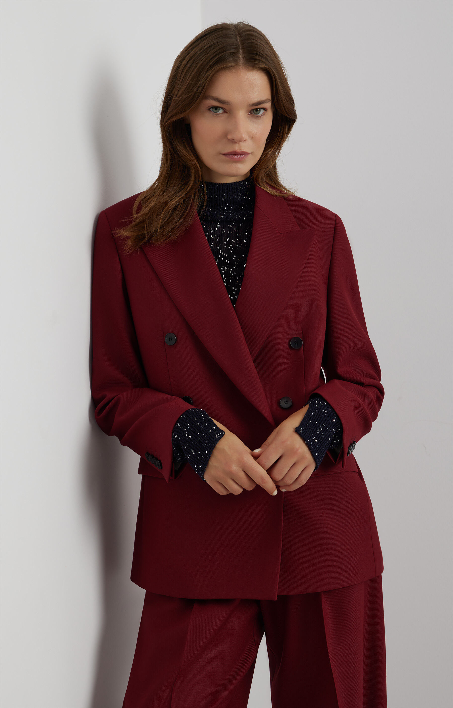 Dwurzędowa marynarka slim do garnituru - Mix&Match - 6