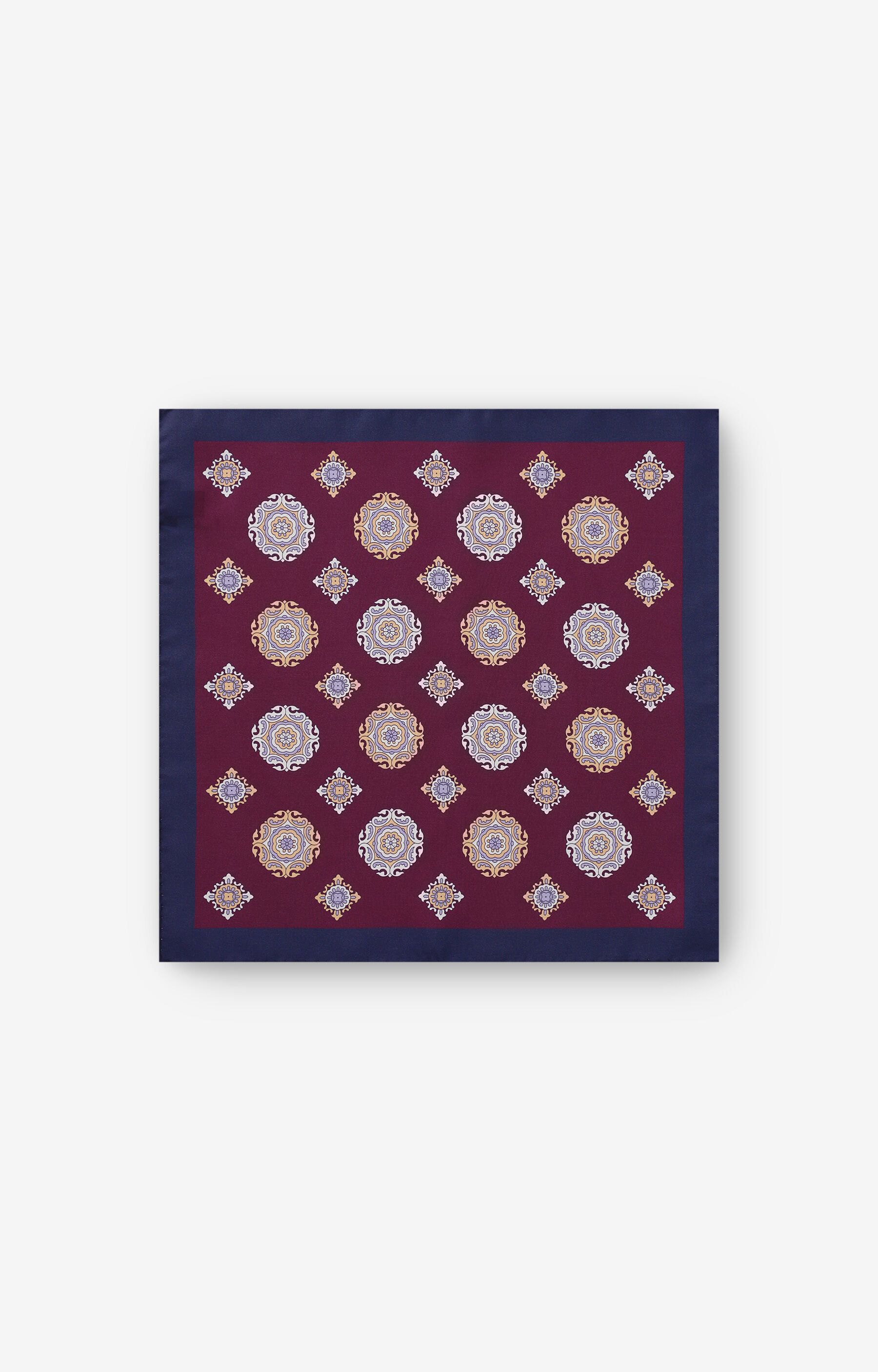 Jedwabna poszetka w geometryczny wzór