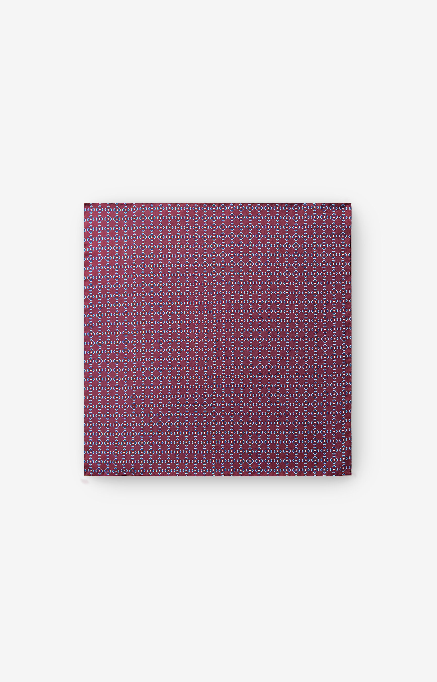 Jedwabna poszetka w geometryczny wzór