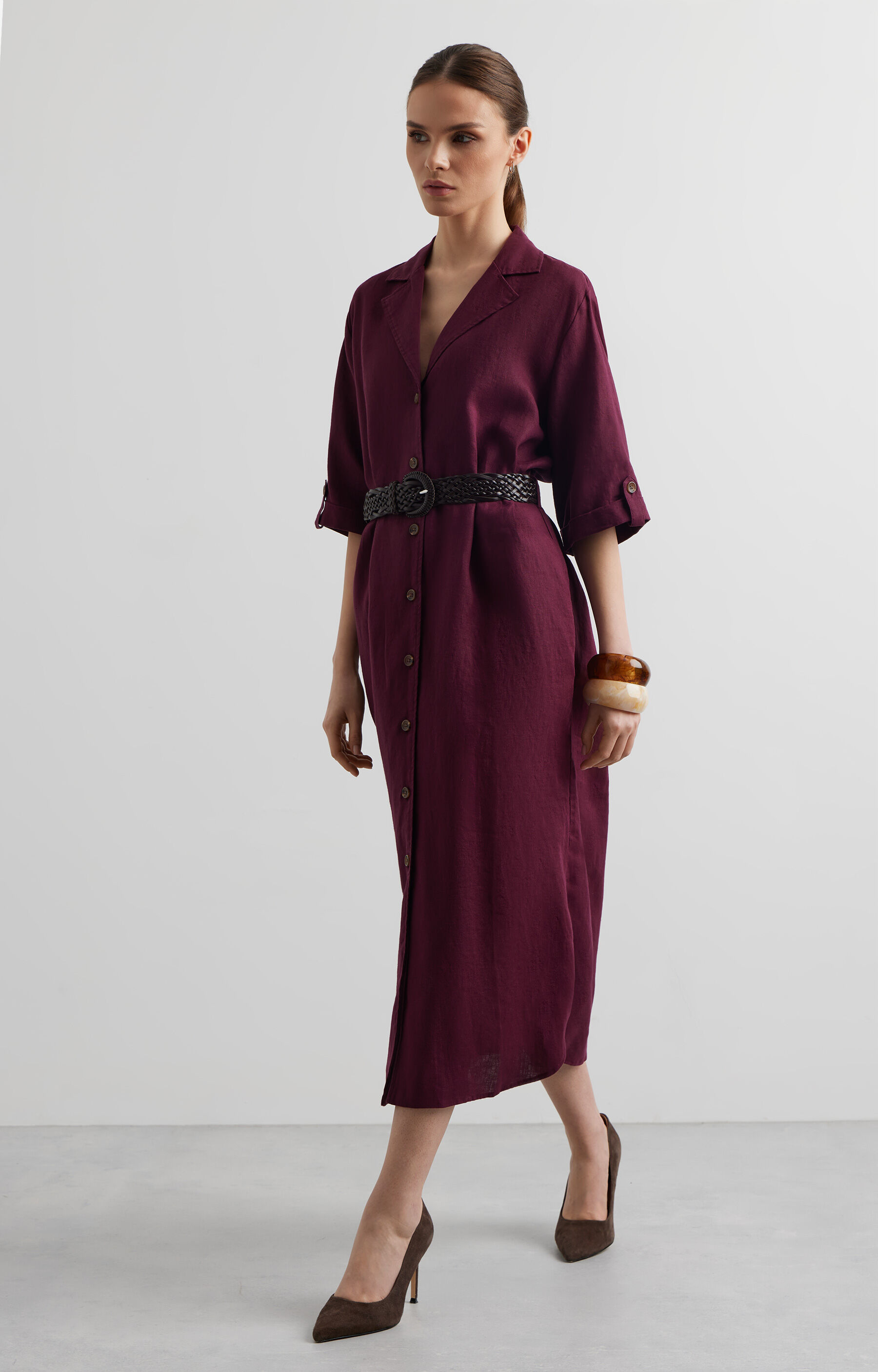 Sukienka koszulowa regular - 2