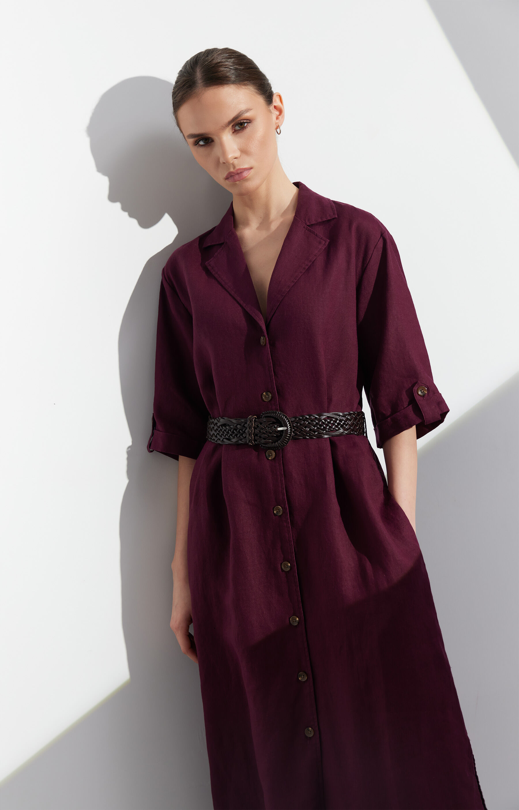 Sukienka koszulowa regular - 6