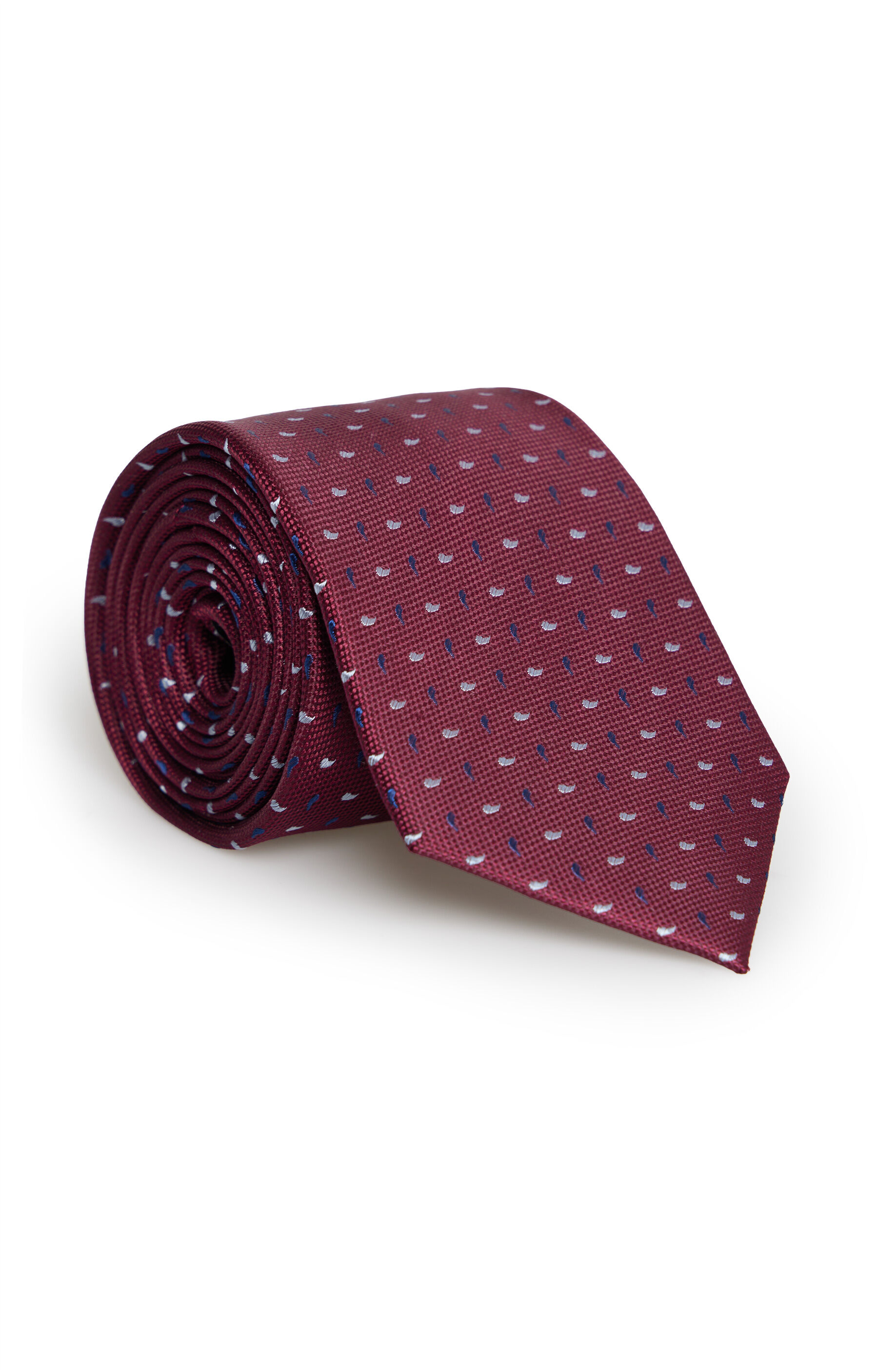 Jedwabny krawat w mikrowzór