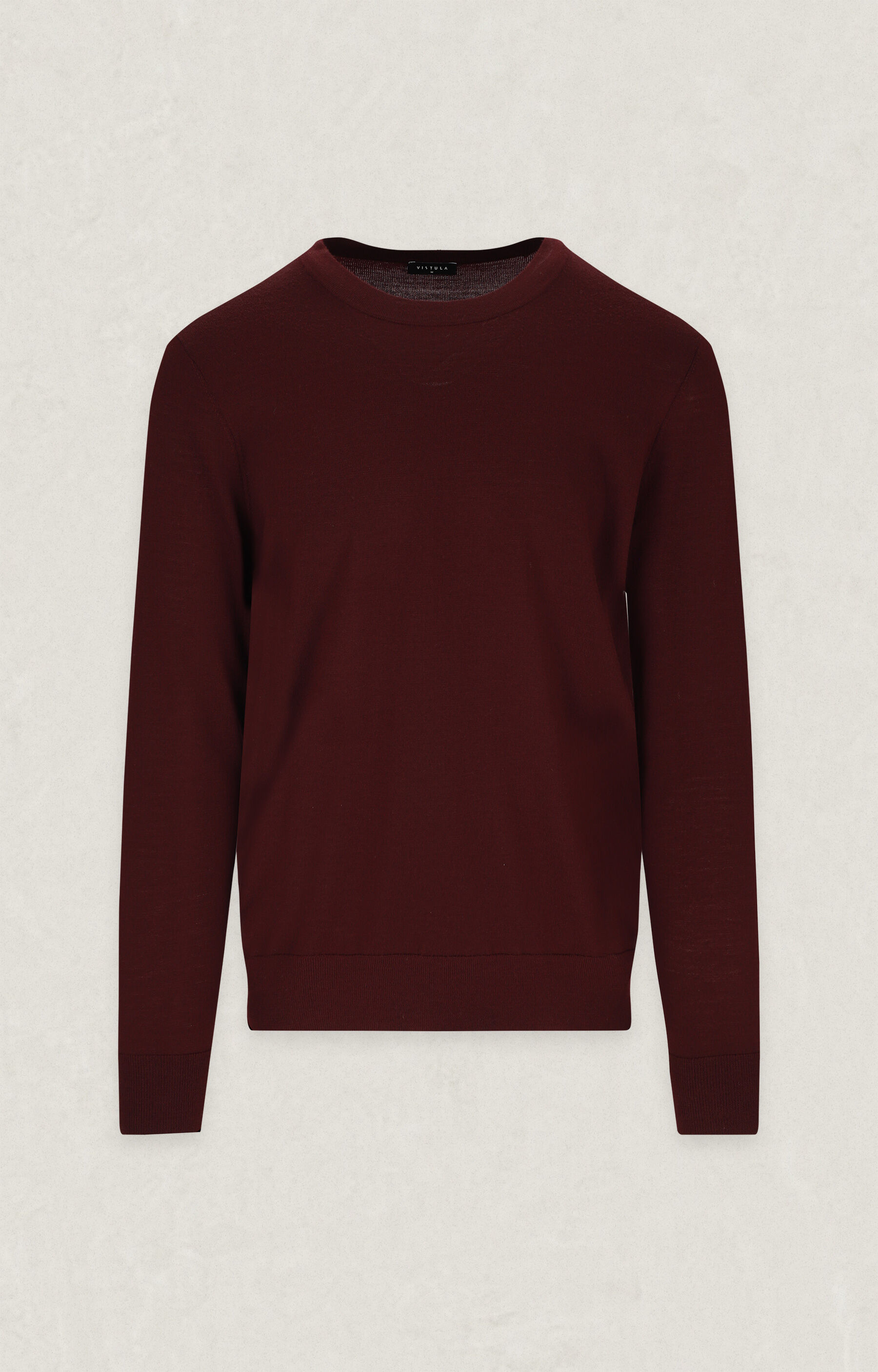 Gładki sweter round neck - 2
