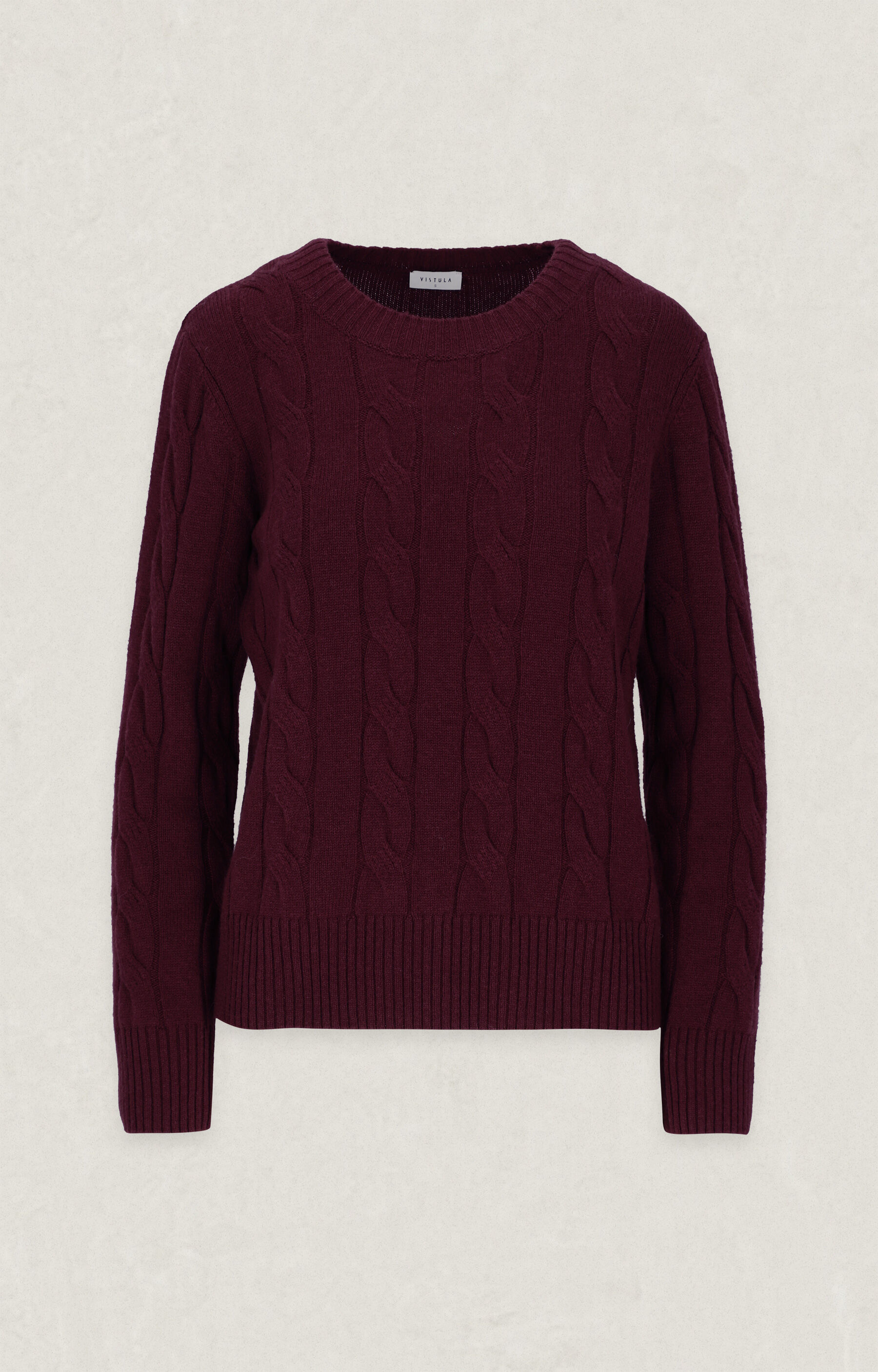 Wełniany sweter round neck - 2