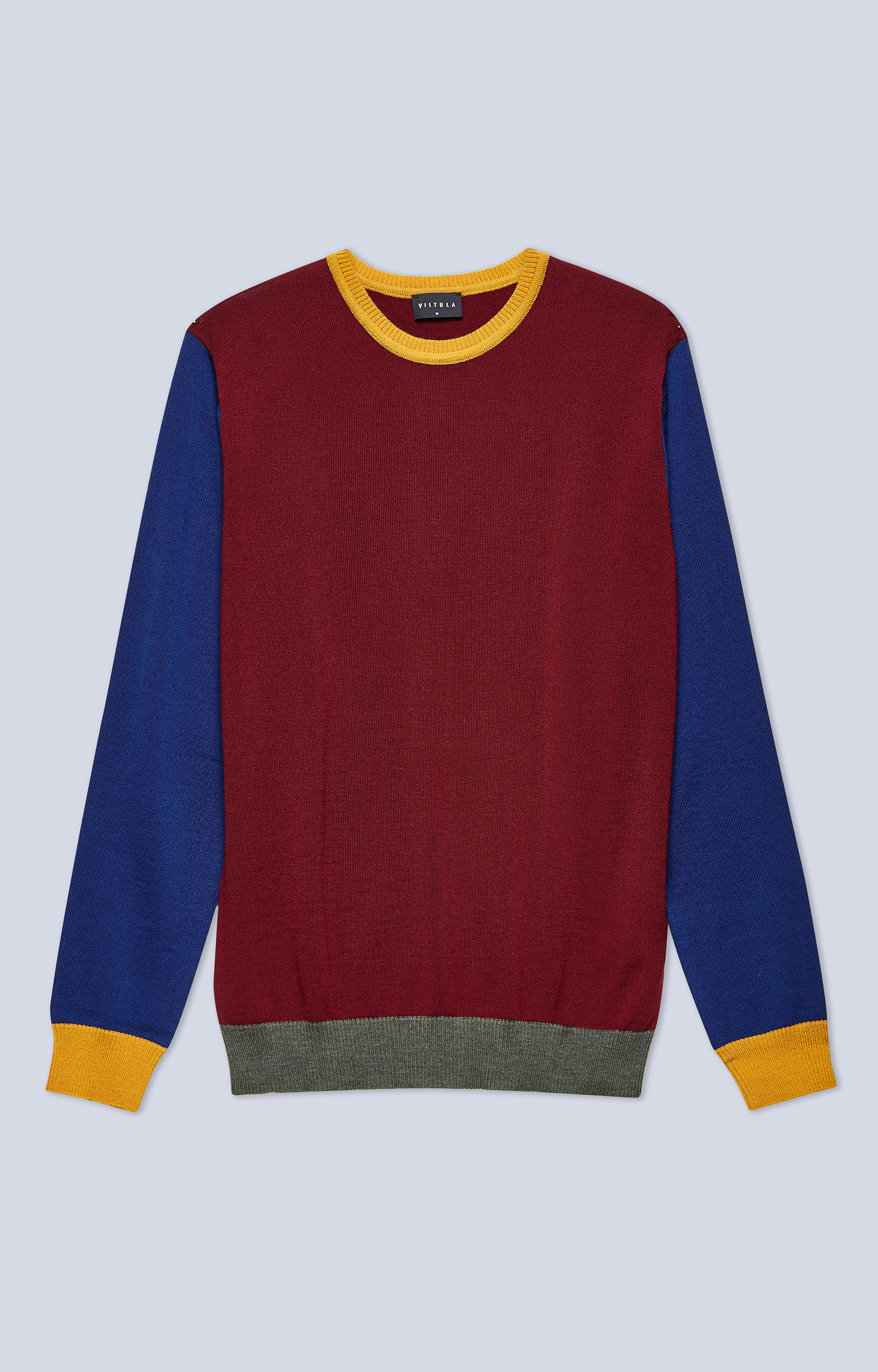 Lekki, wełniany sweter typu round-neck