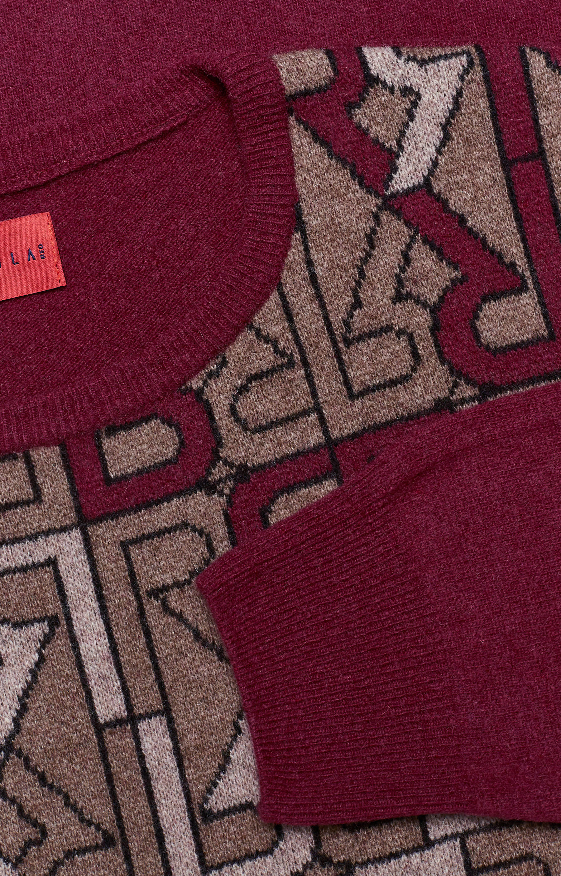 Lekki sweter wełniany z monogramem - 2