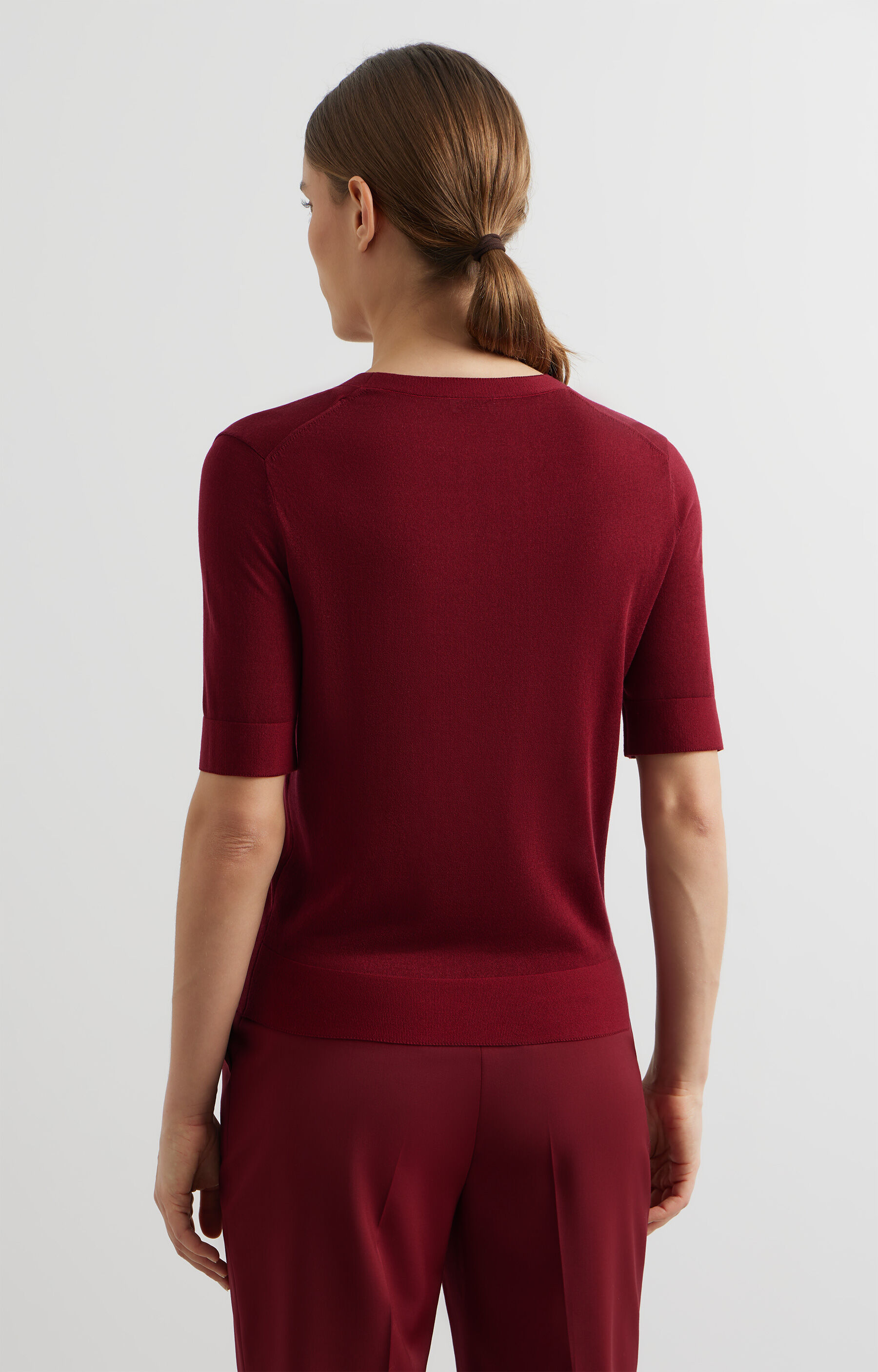 T-shirt swetrowy slim - 3