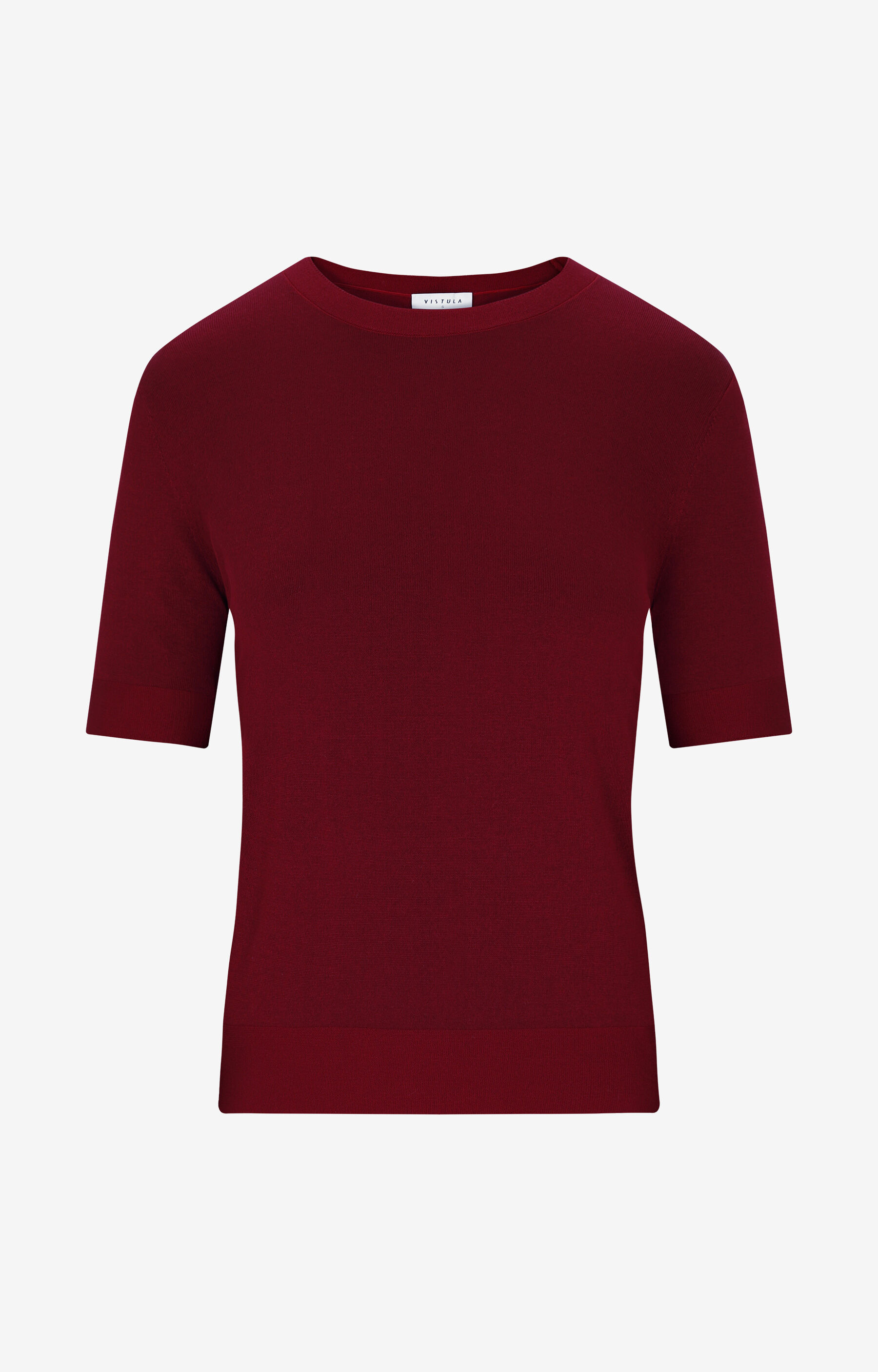 T-shirt swetrowy slim - 2