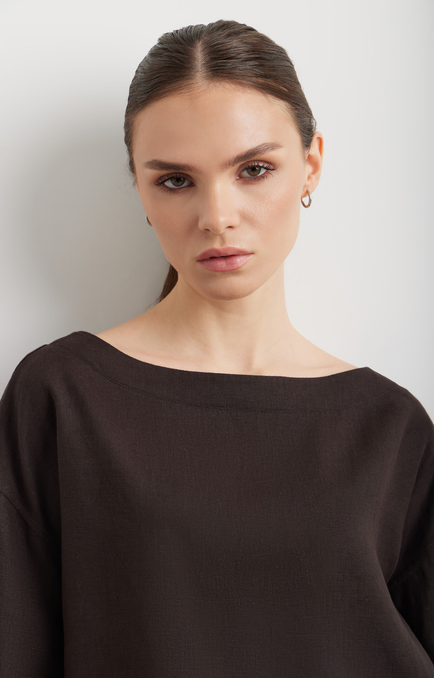 Lniana bluzka regular - 5