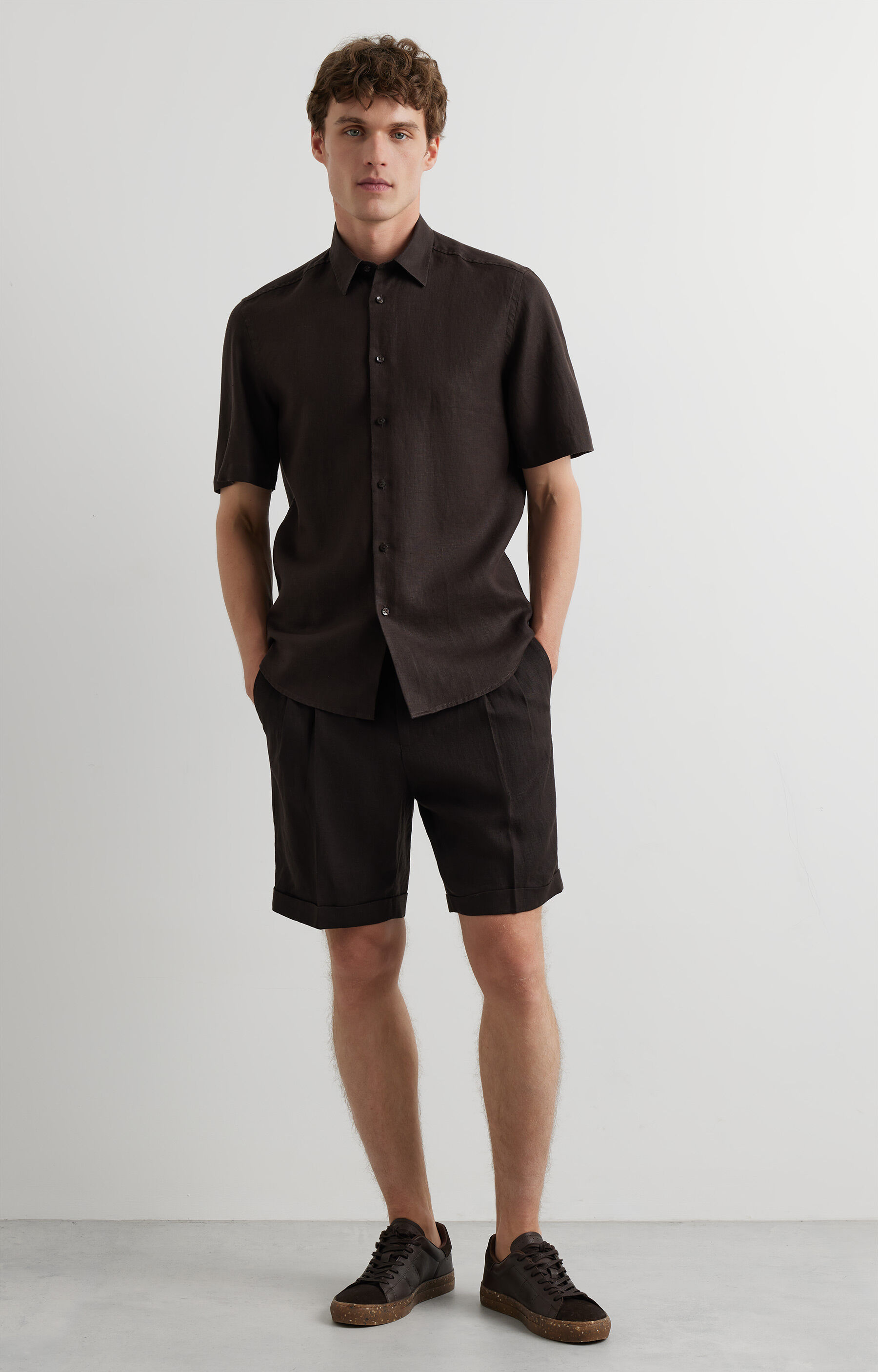 Lniana koszula regular - 5