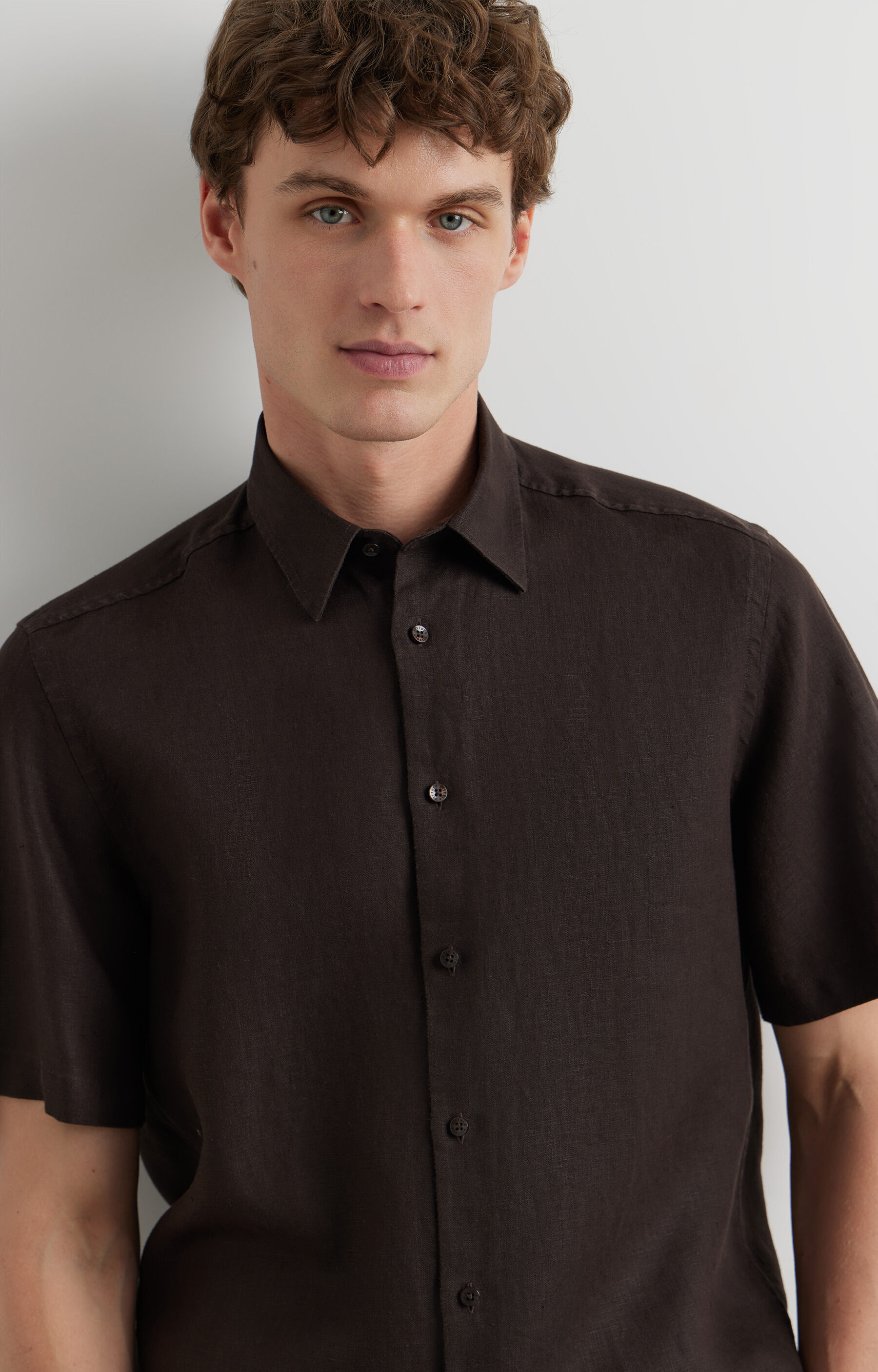 Lniana koszula regular - 3