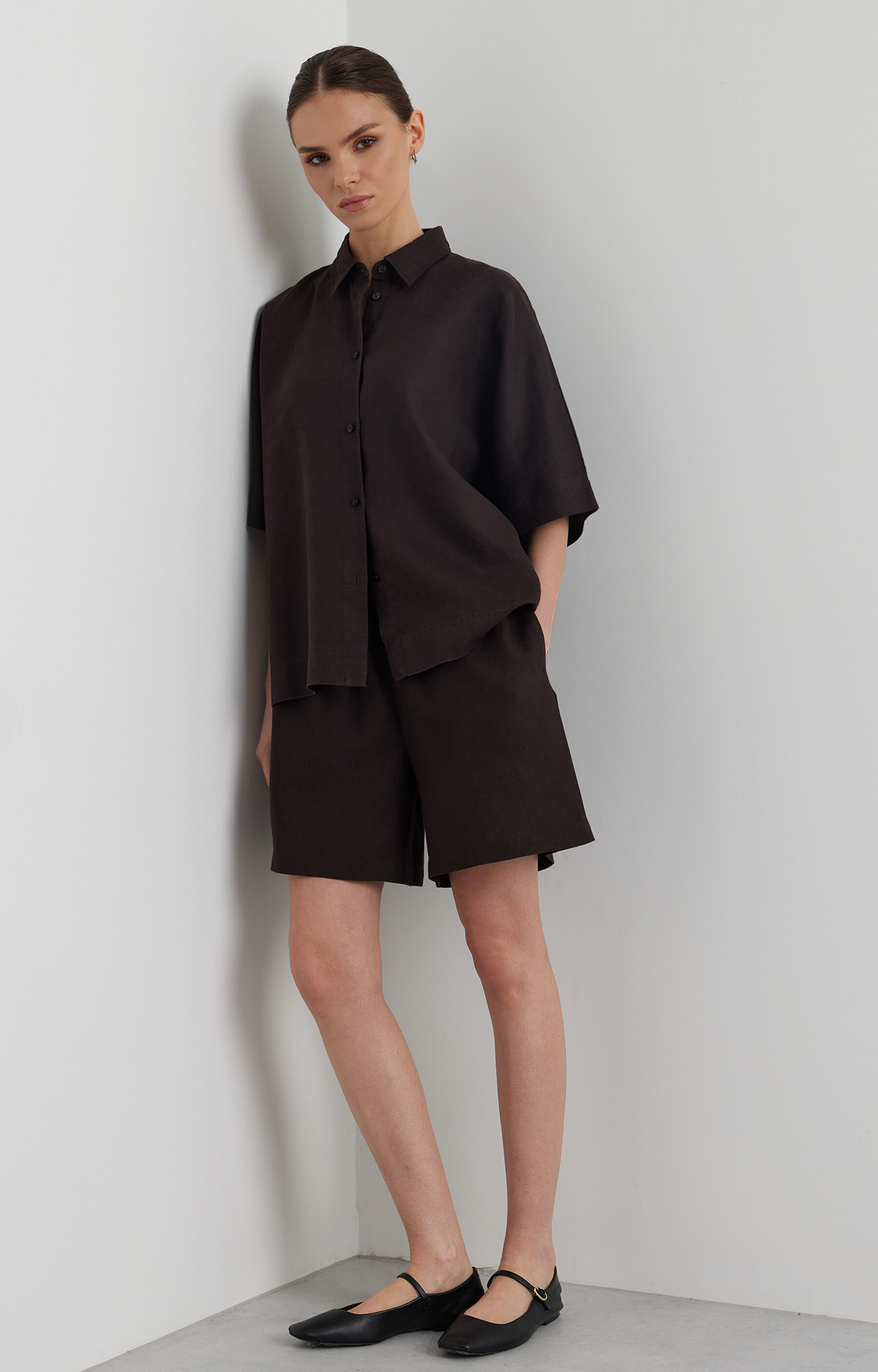 Lniana koszula regular