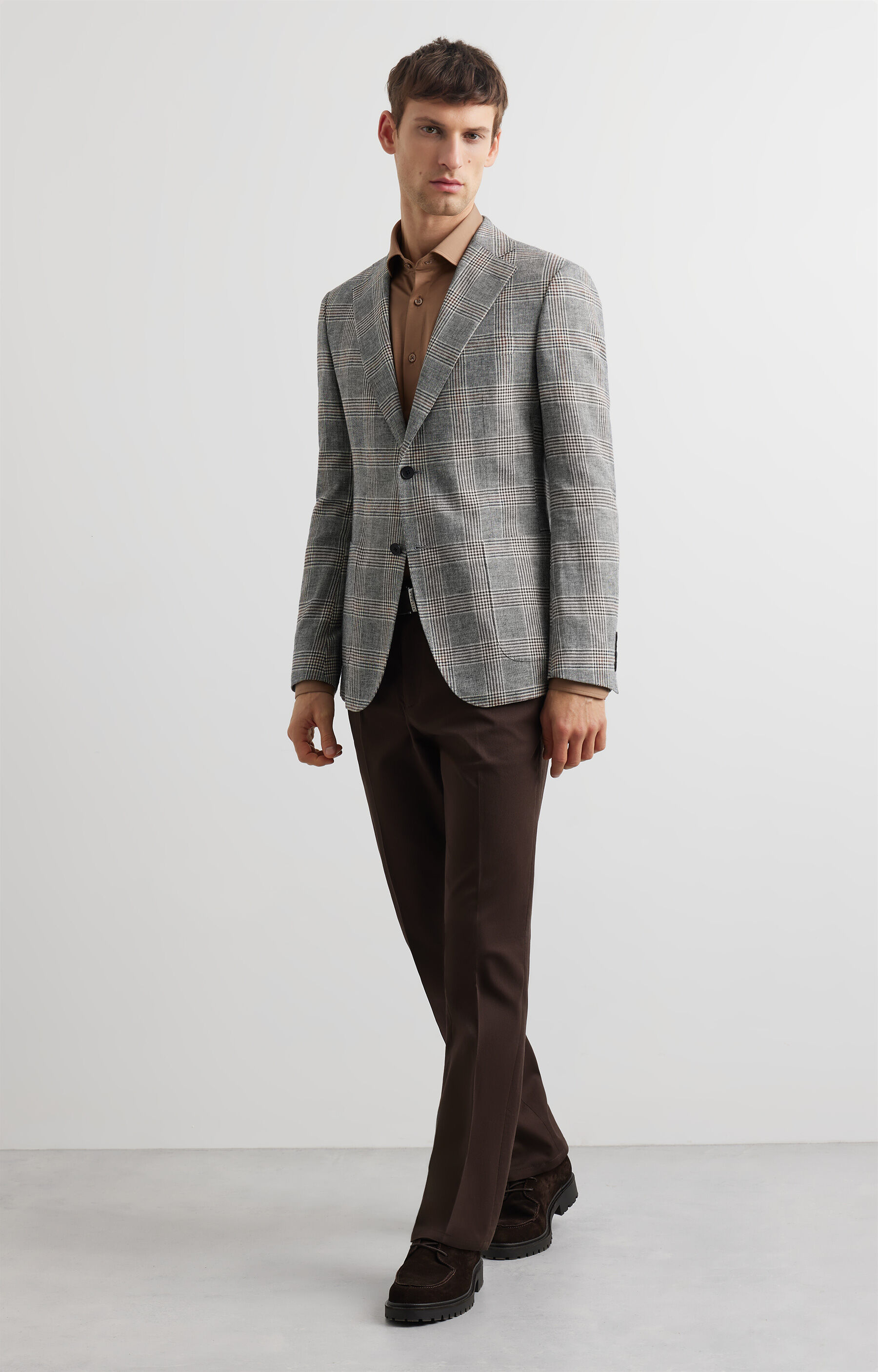 Marynarka super slim w kratę - 8