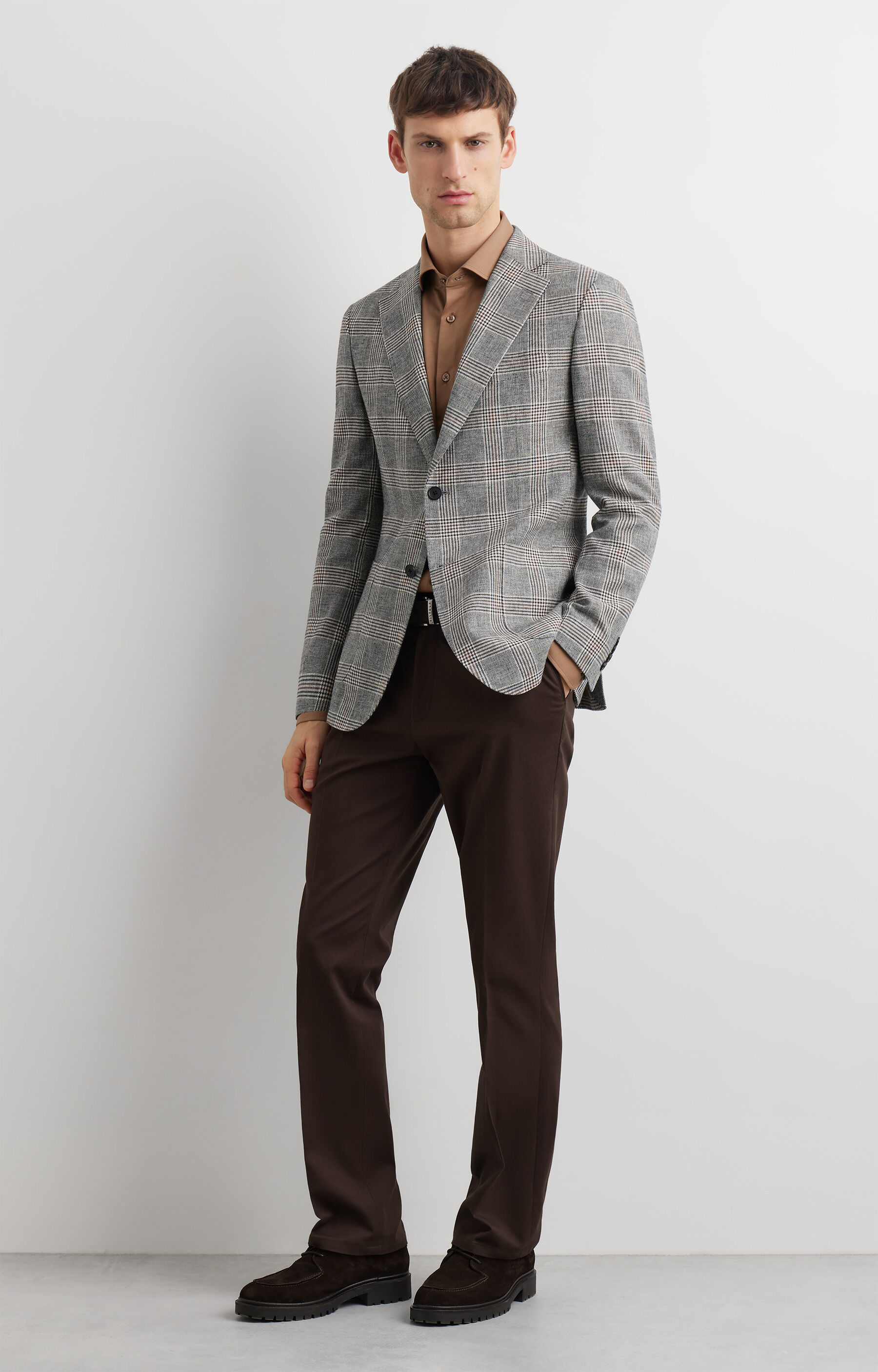 Marynarka super slim w kratę - 4