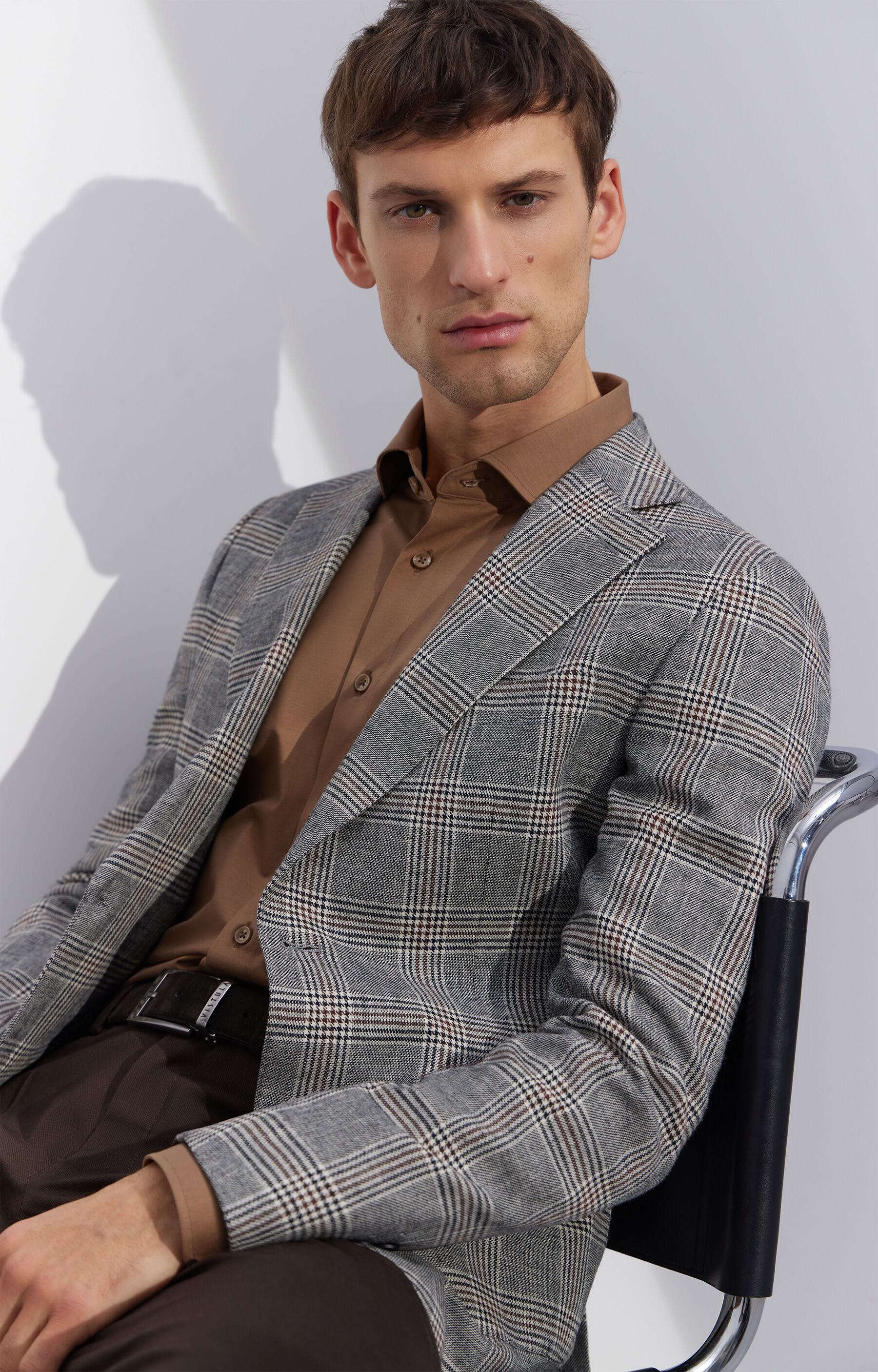 Marynarka super slim w kratę