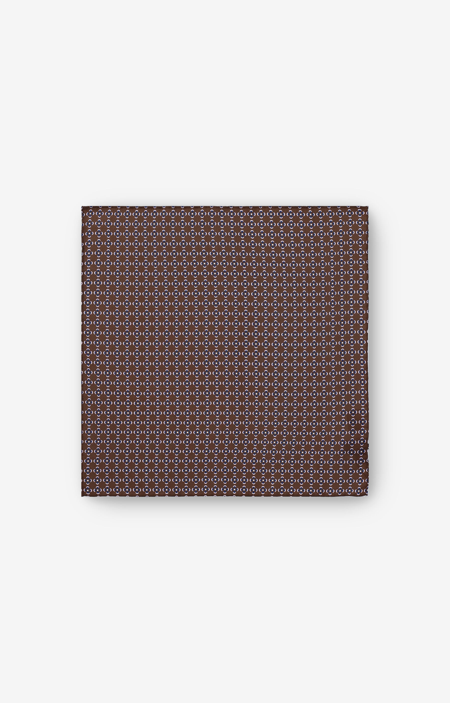 Jedwabna poszetka w geometryczny wzór