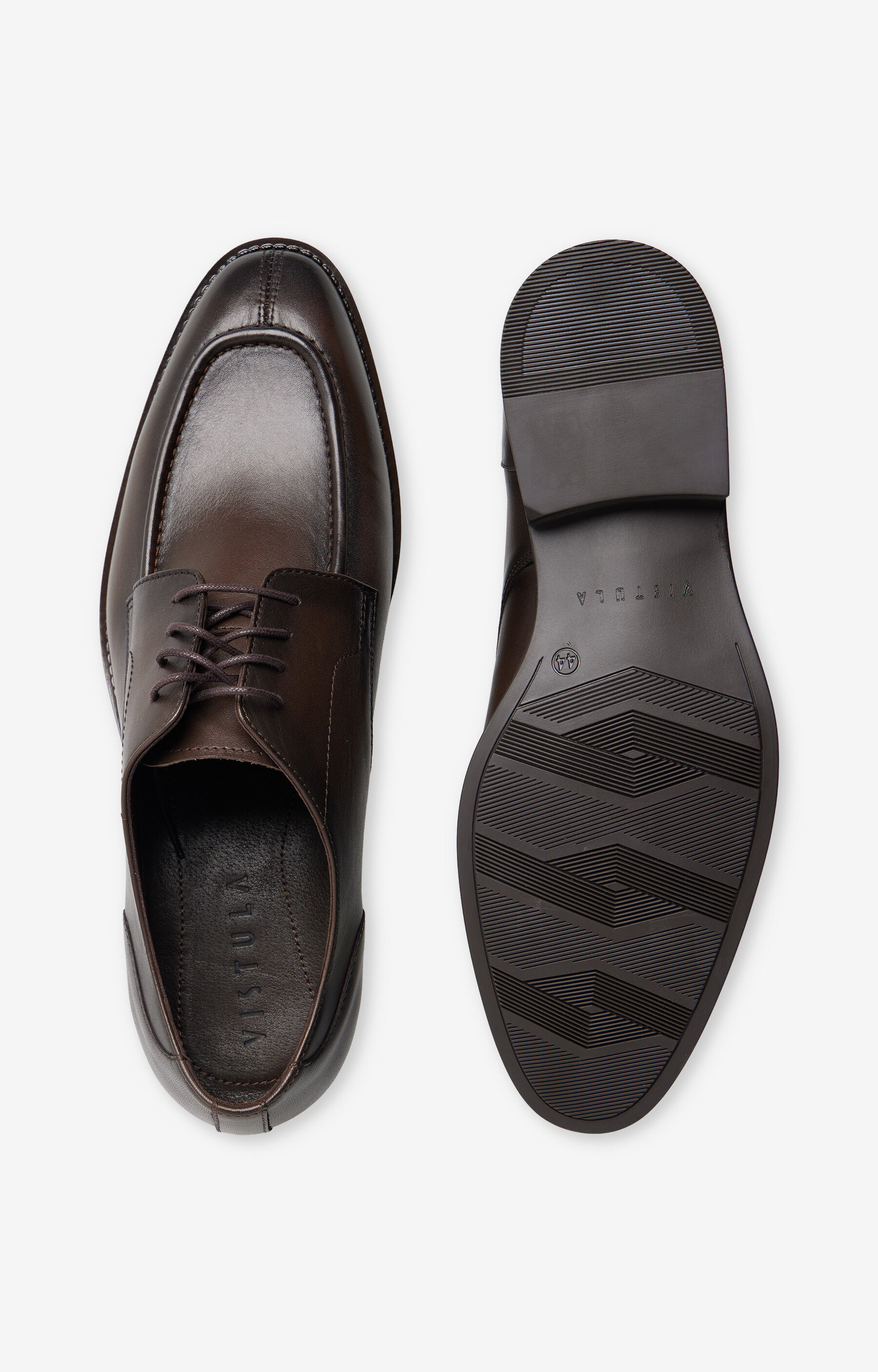 Skórzane półbuty typu derb - 4