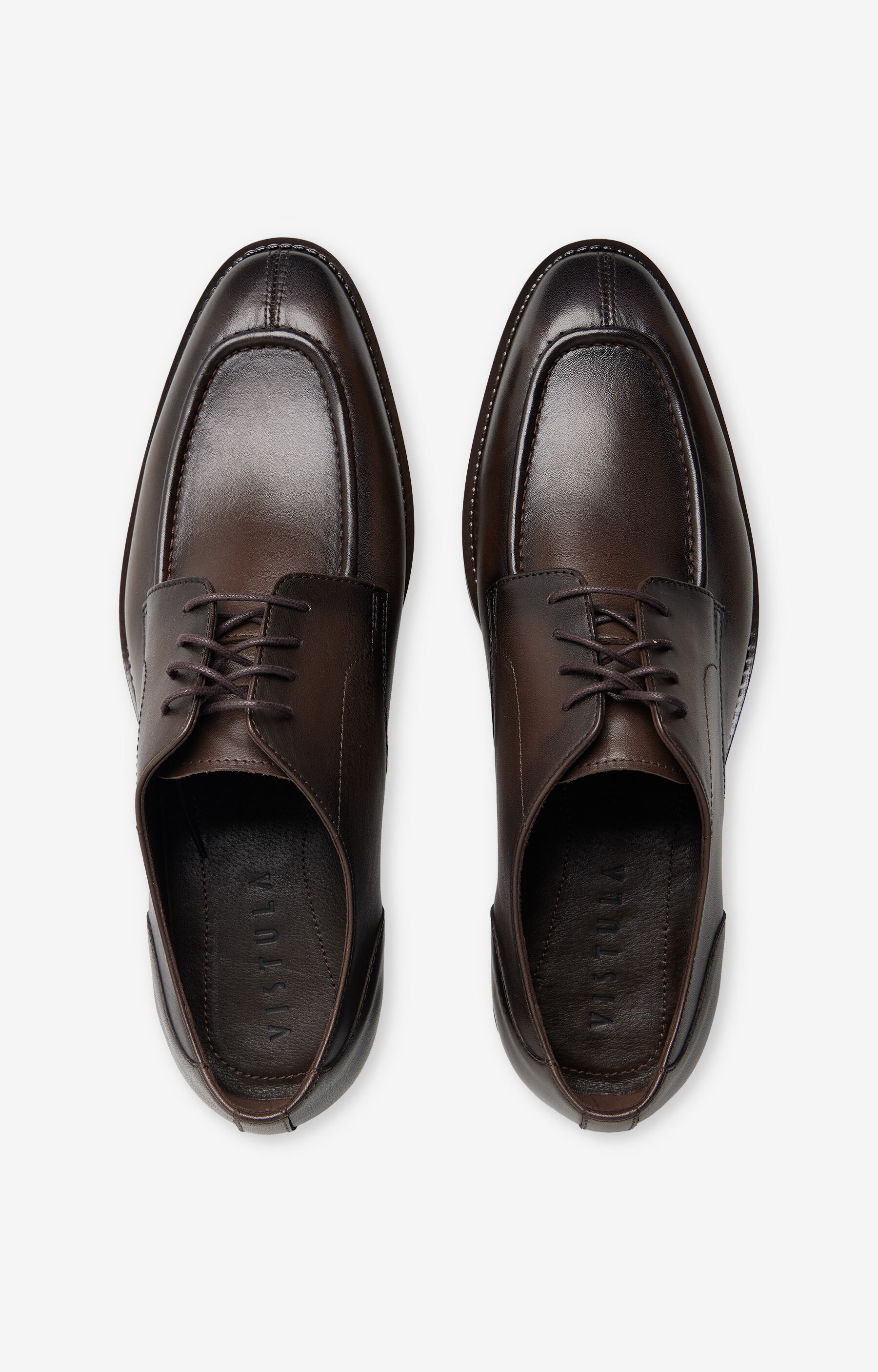 Skórzane półbuty typu derb - 3