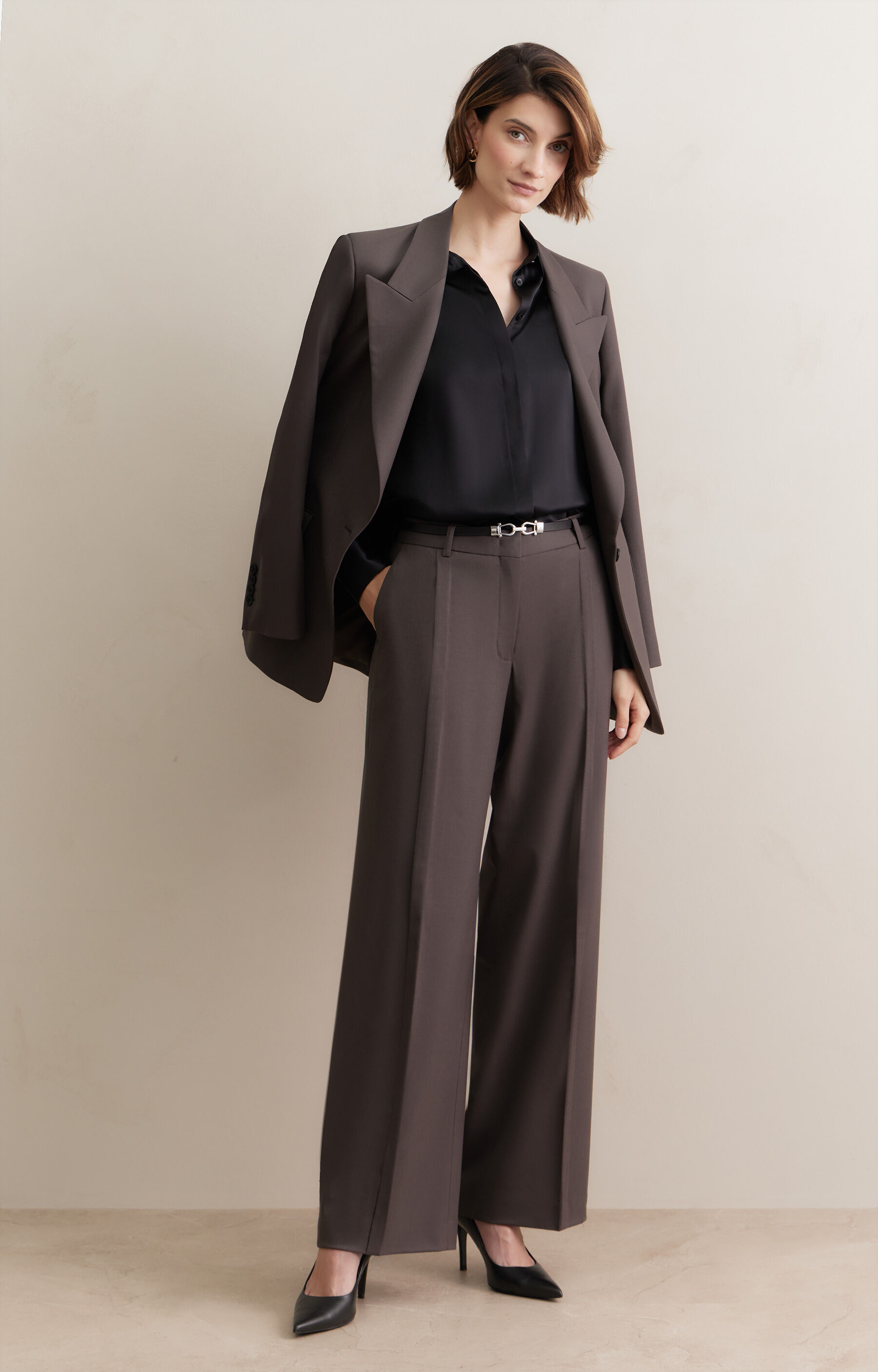 Spodnie relaxed fit do garnituru - Mix&Match