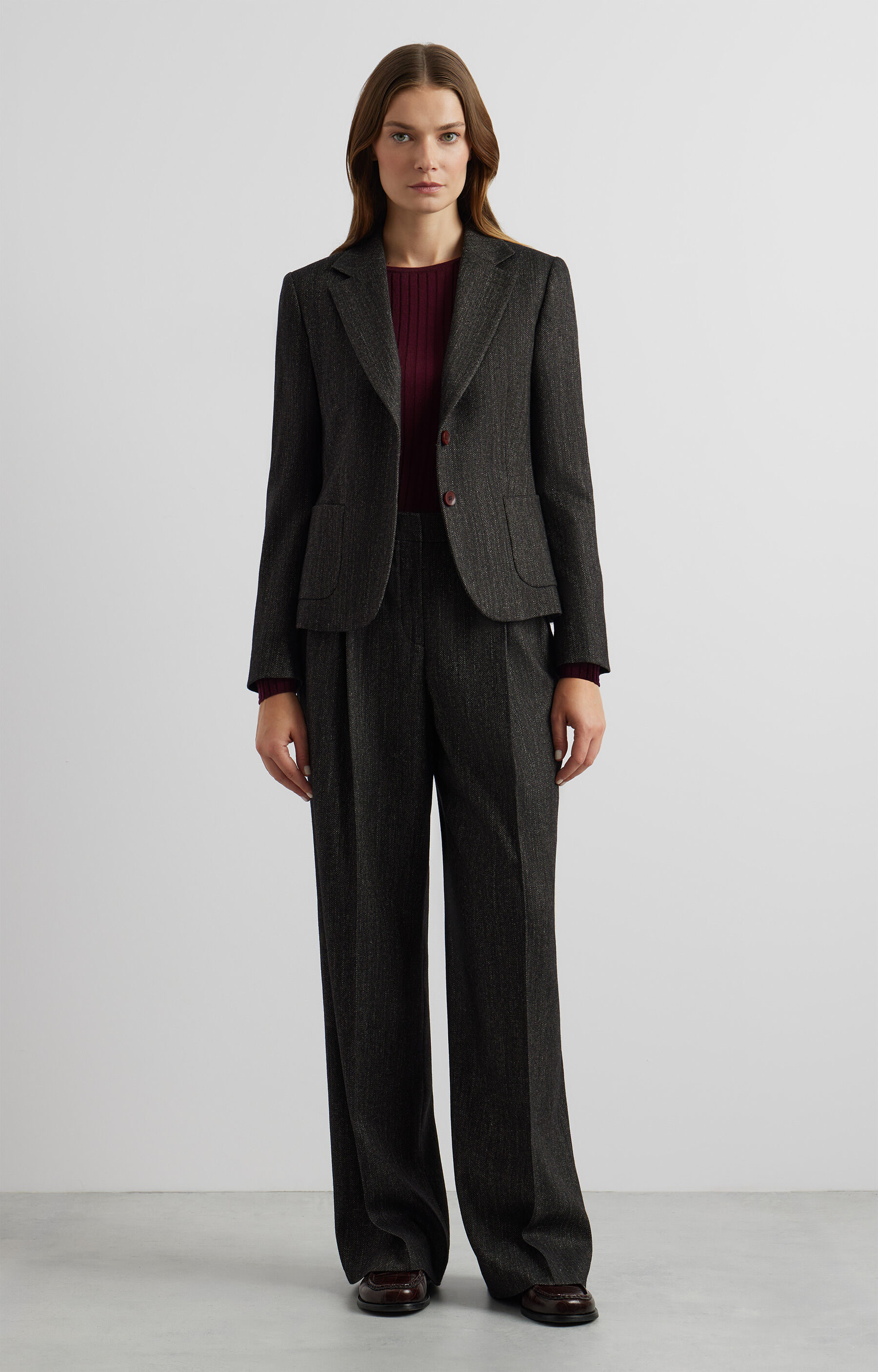 Spodnie wide leg do garnituru - Mix&Match - 4