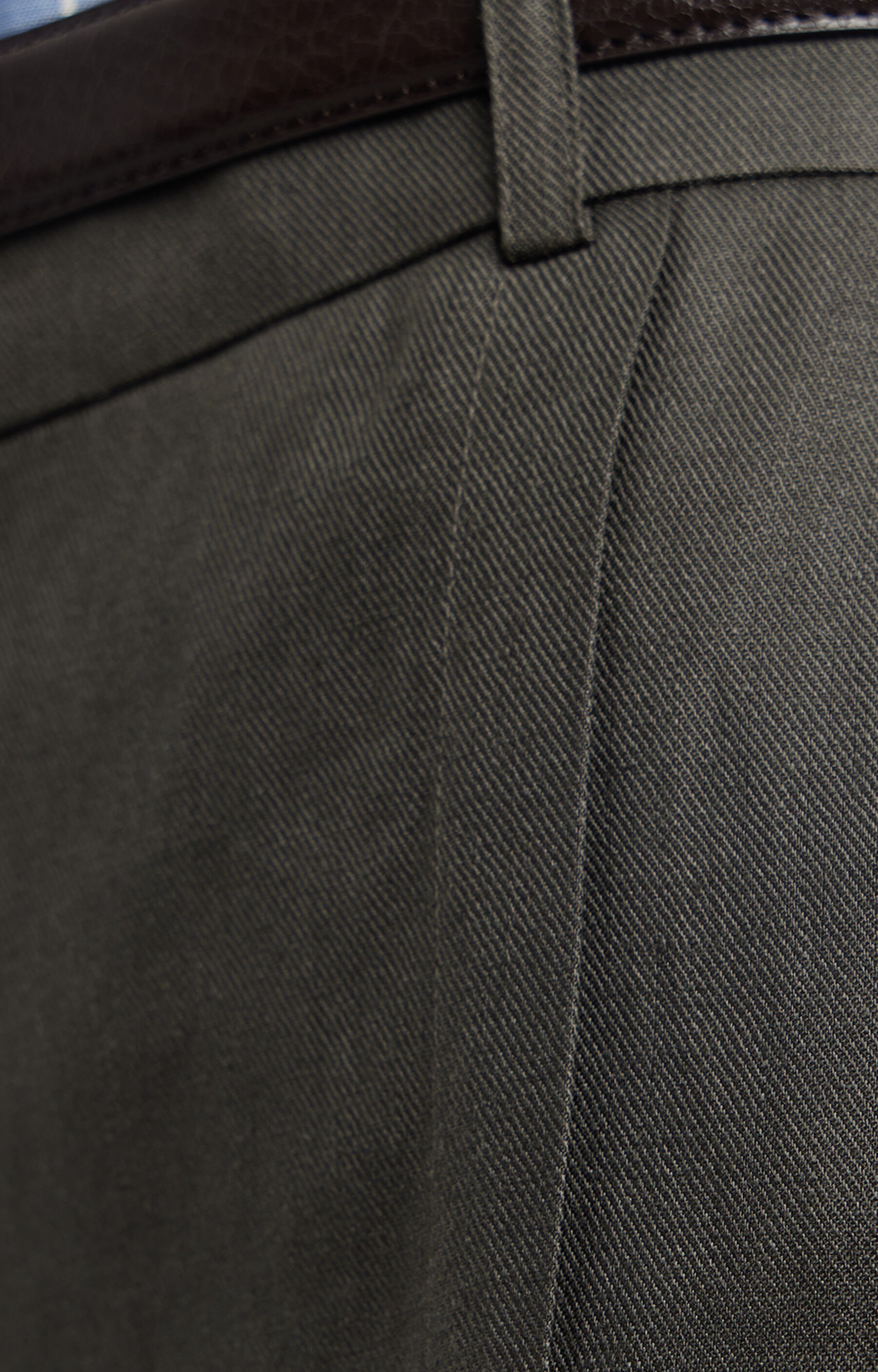 Lniane spodnie regular - 4