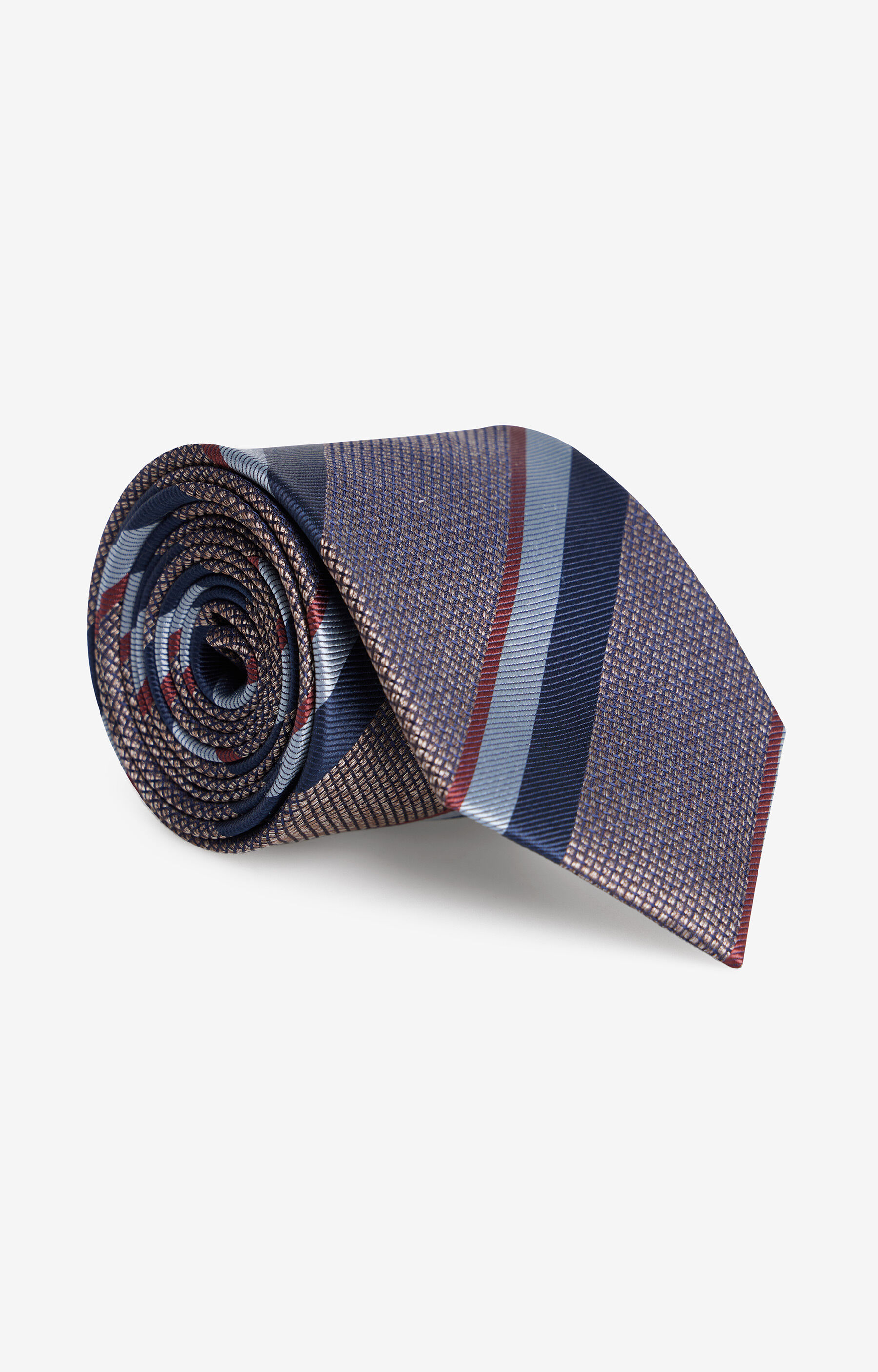 Jedwabny krawat w paski