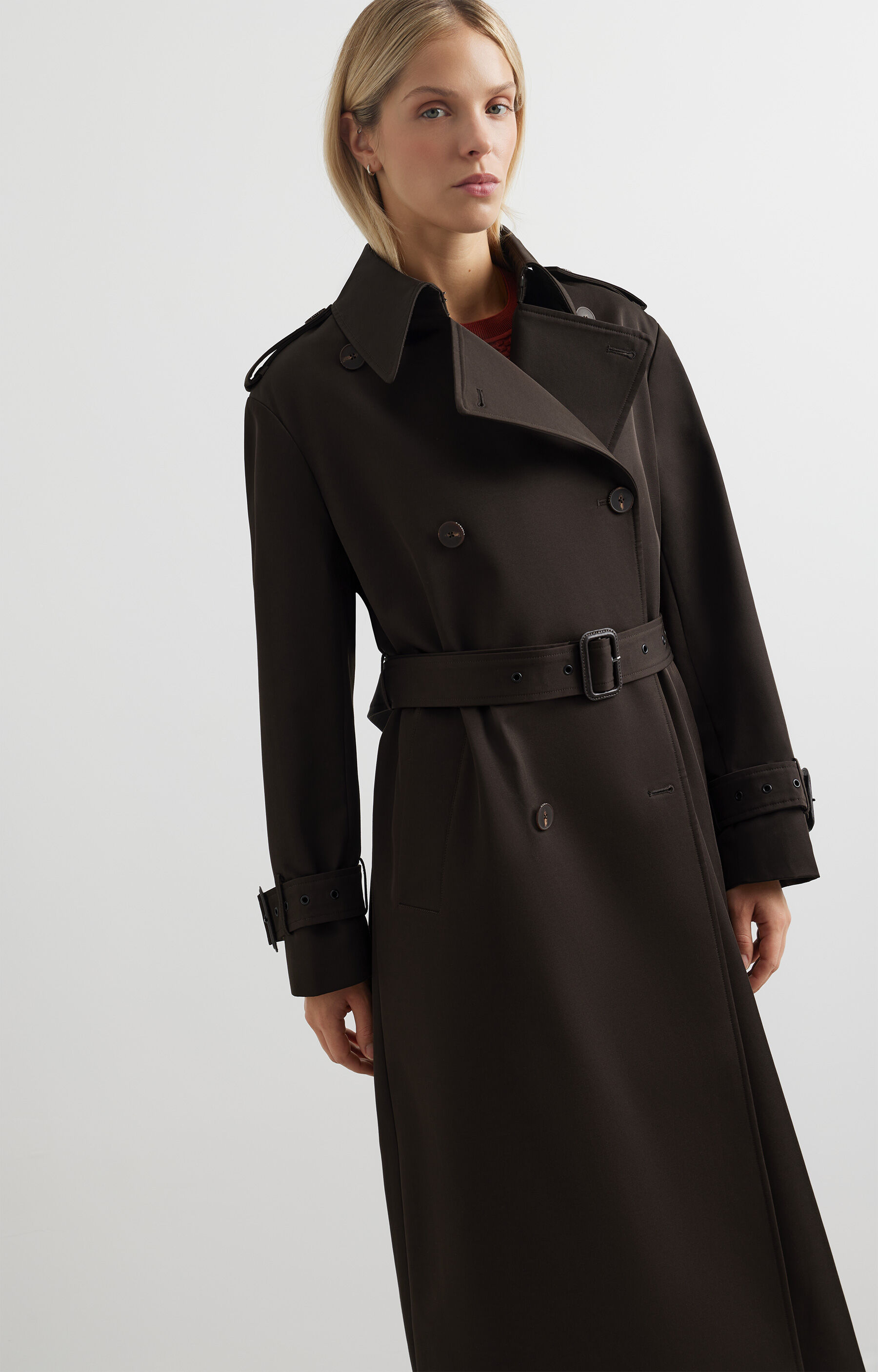 Dwurzędowy płaszcz slim - 5