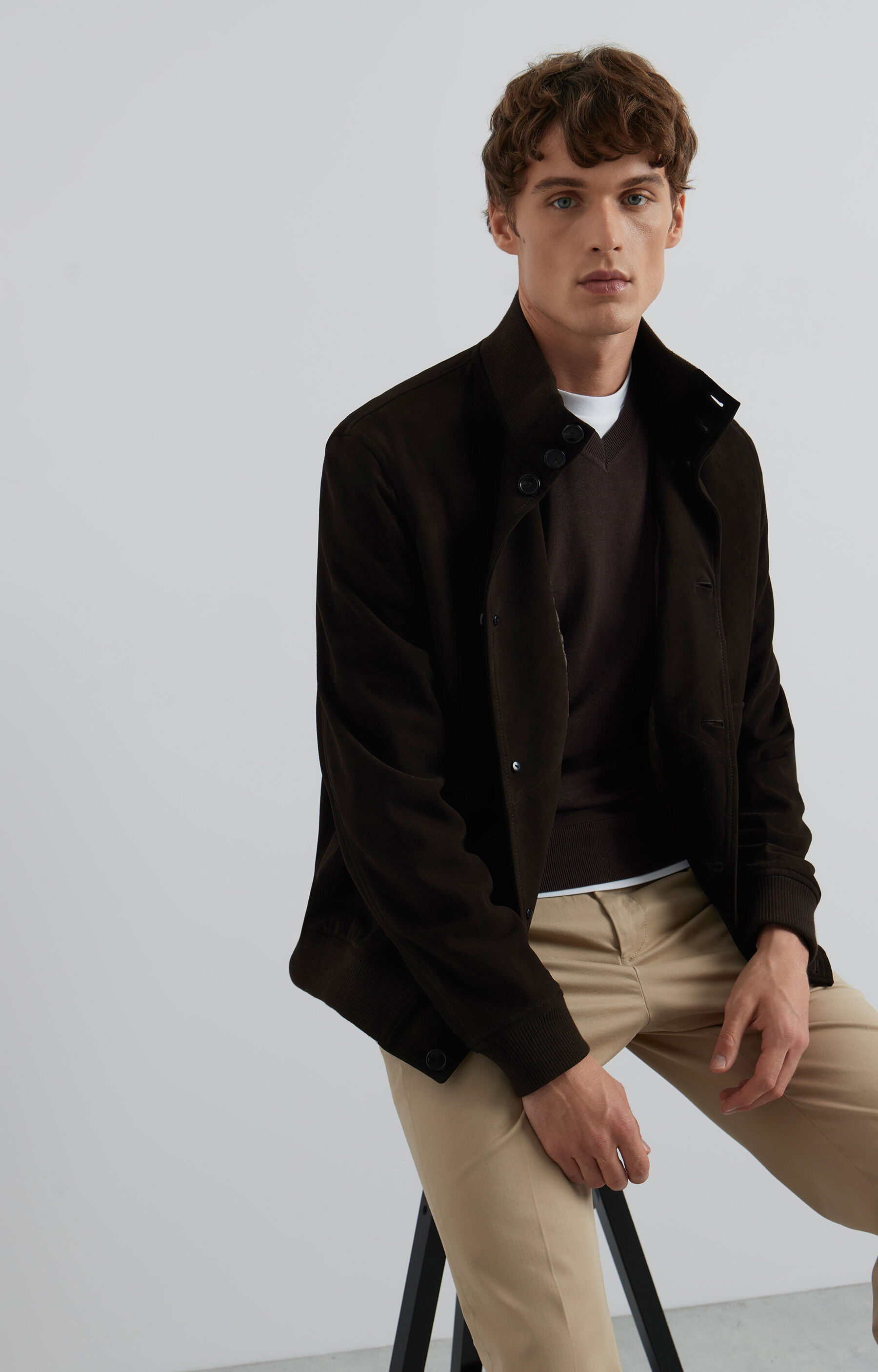 Sweter v-neck - 7