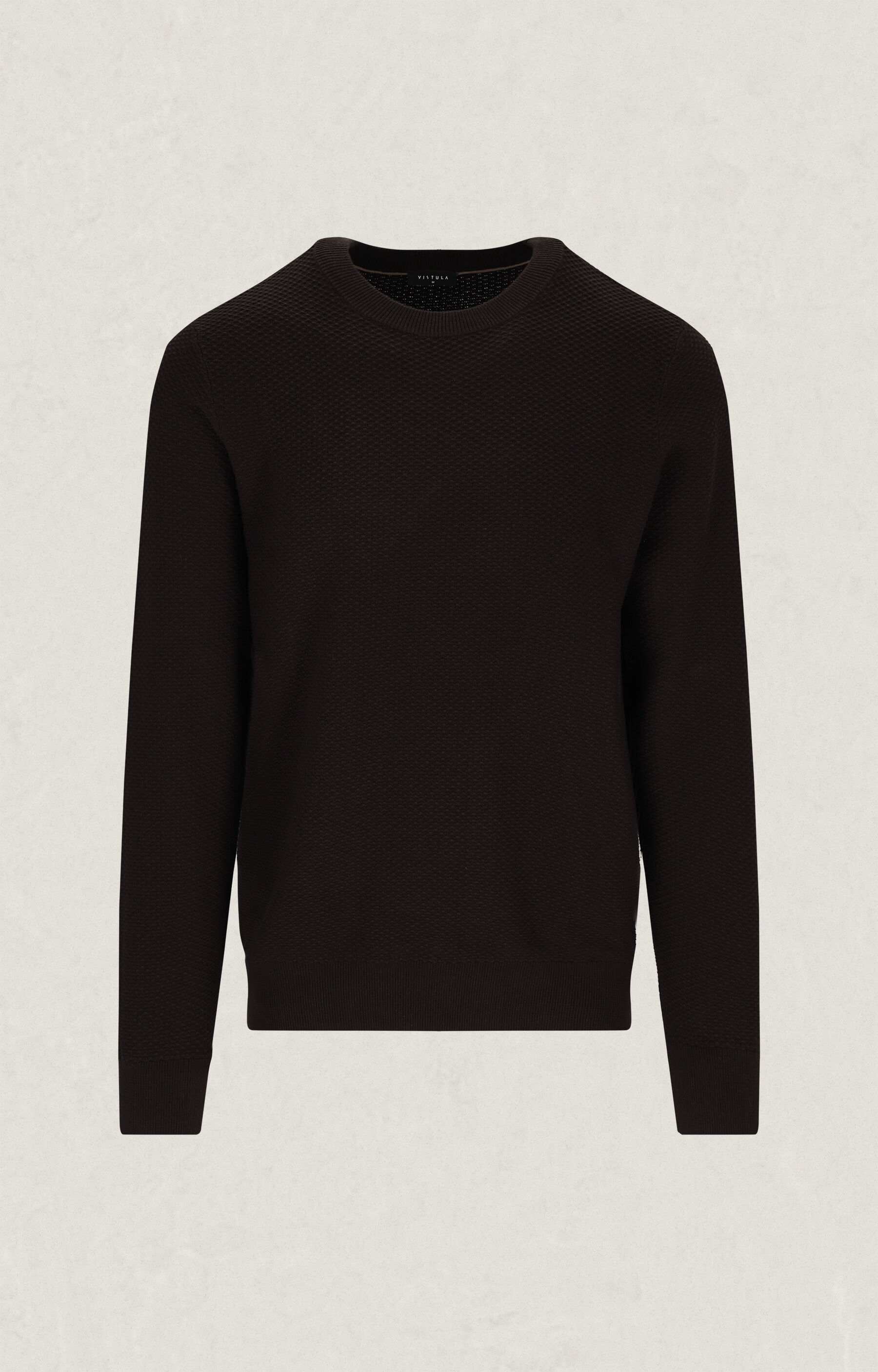 Strukturalny sweter round neck - 2